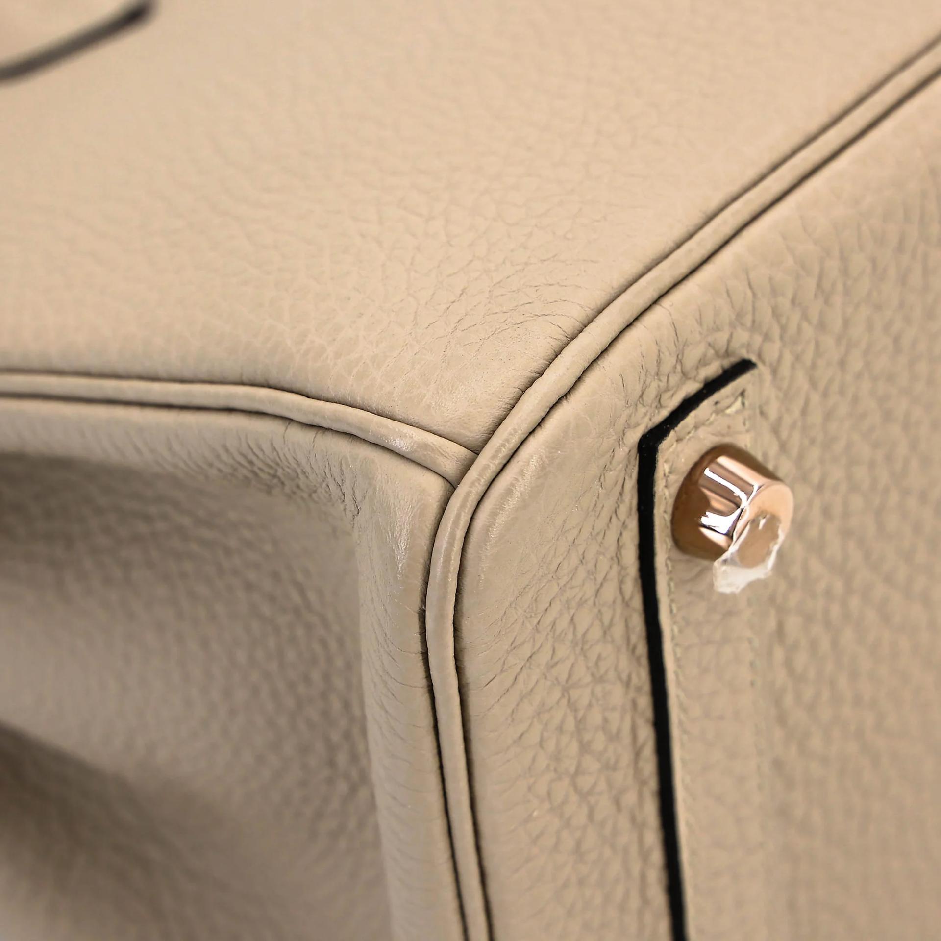 A美品 HERMÈS 愛馬仕 Birkin 25 81 斑鳩灰 Gris Tourterelle Togo小牛皮 玫瑰金扣 C刻 2018年 - 11
