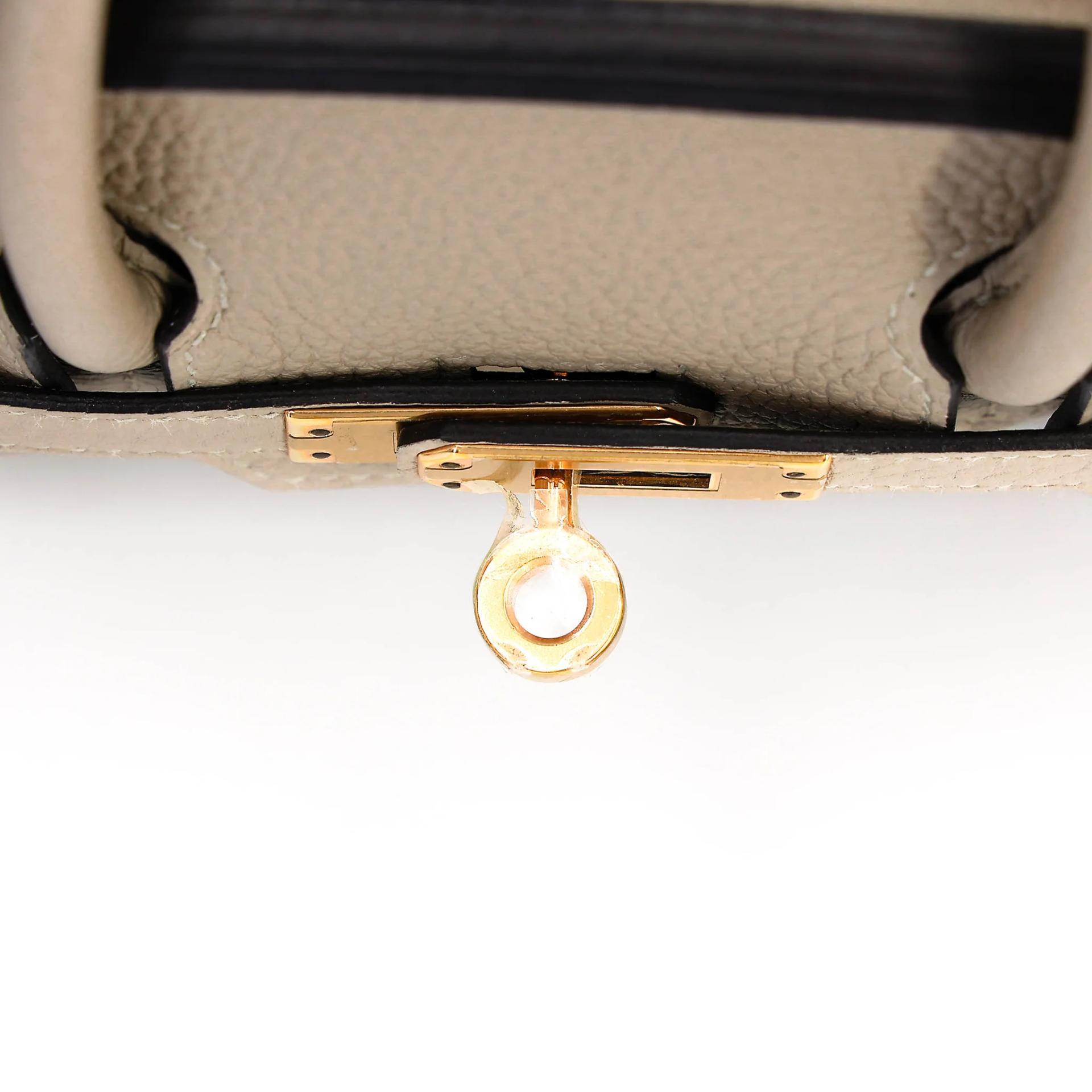 A美品 HERMÈS 愛馬仕 Birkin 25 81 斑鳩灰 Gris Tourterelle Togo小牛皮 玫瑰金扣 C刻 2018年 - 14
