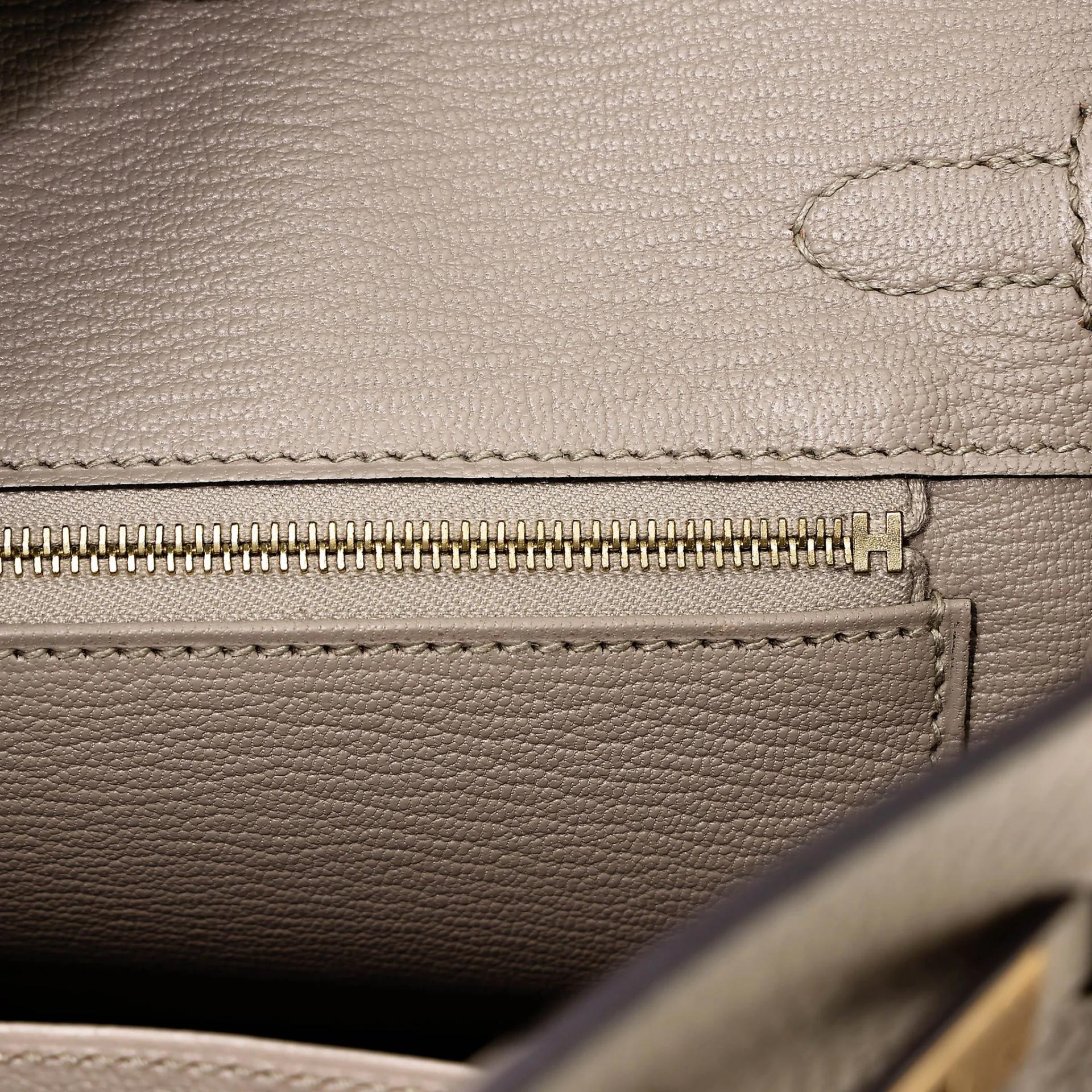 A美品 HERMÈS 愛馬仕 Birkin 25 81 斑鳩灰 Gris Tourterelle Togo小牛皮 玫瑰金扣 C刻 2018年 - 17