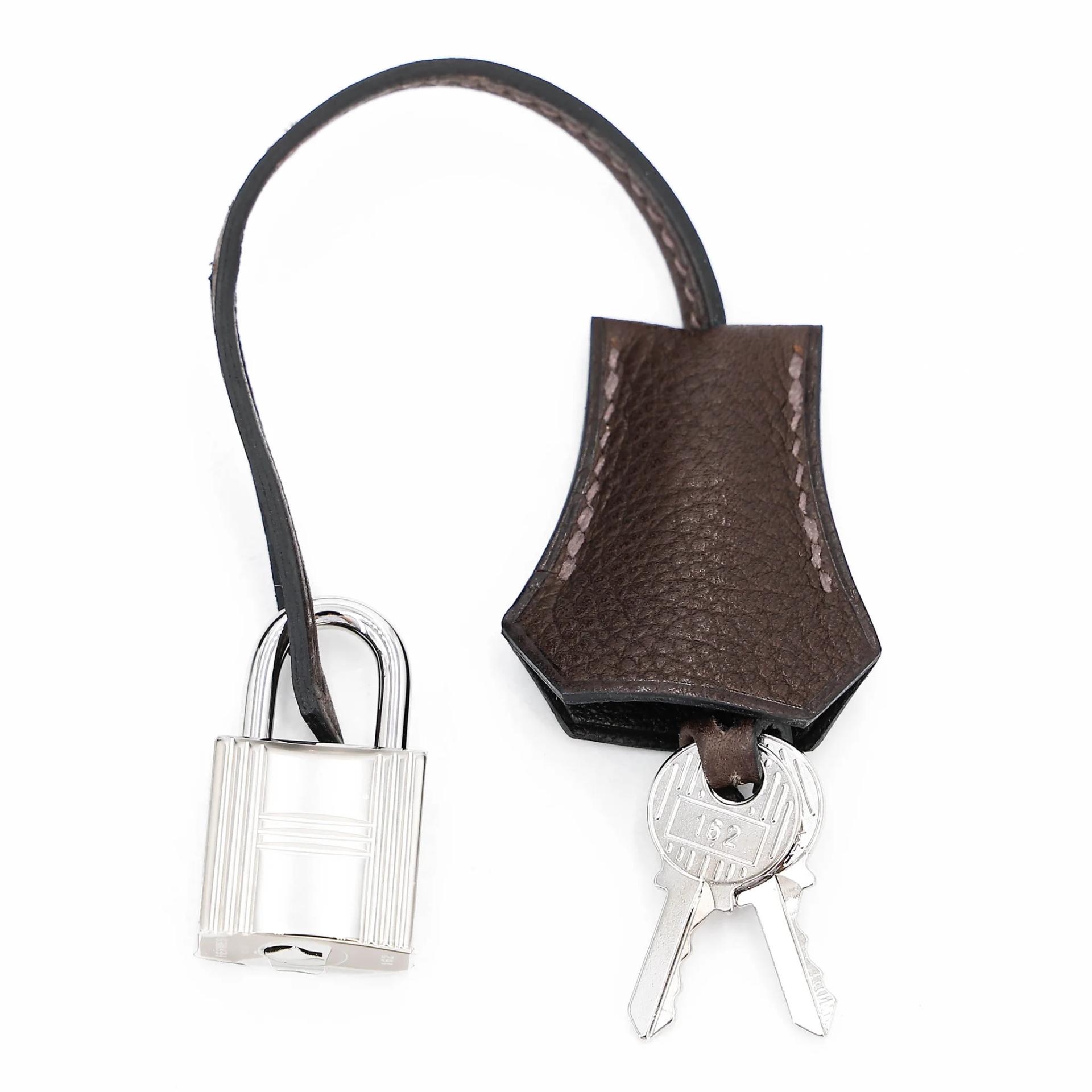 Brand New ( Rank N ) HERMÈS Birkin 25 Ebene (46) Barenia Palladium hardware G (2026) - 16