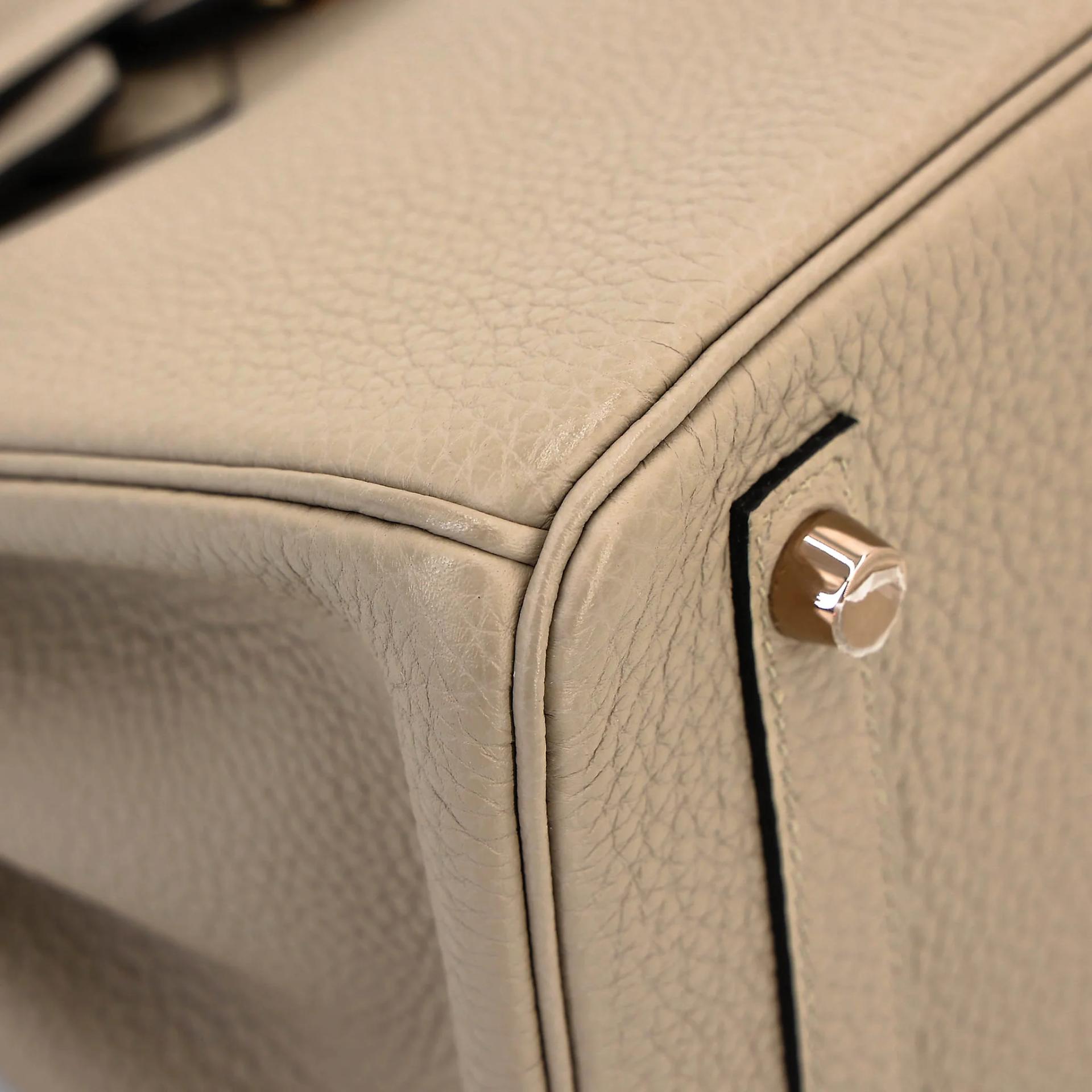 A美品 HERMÈS 愛馬仕 Birkin 25 81 斑鳩灰 Gris Tourterelle Togo小牛皮 玫瑰金扣 C刻 2018年 - 9