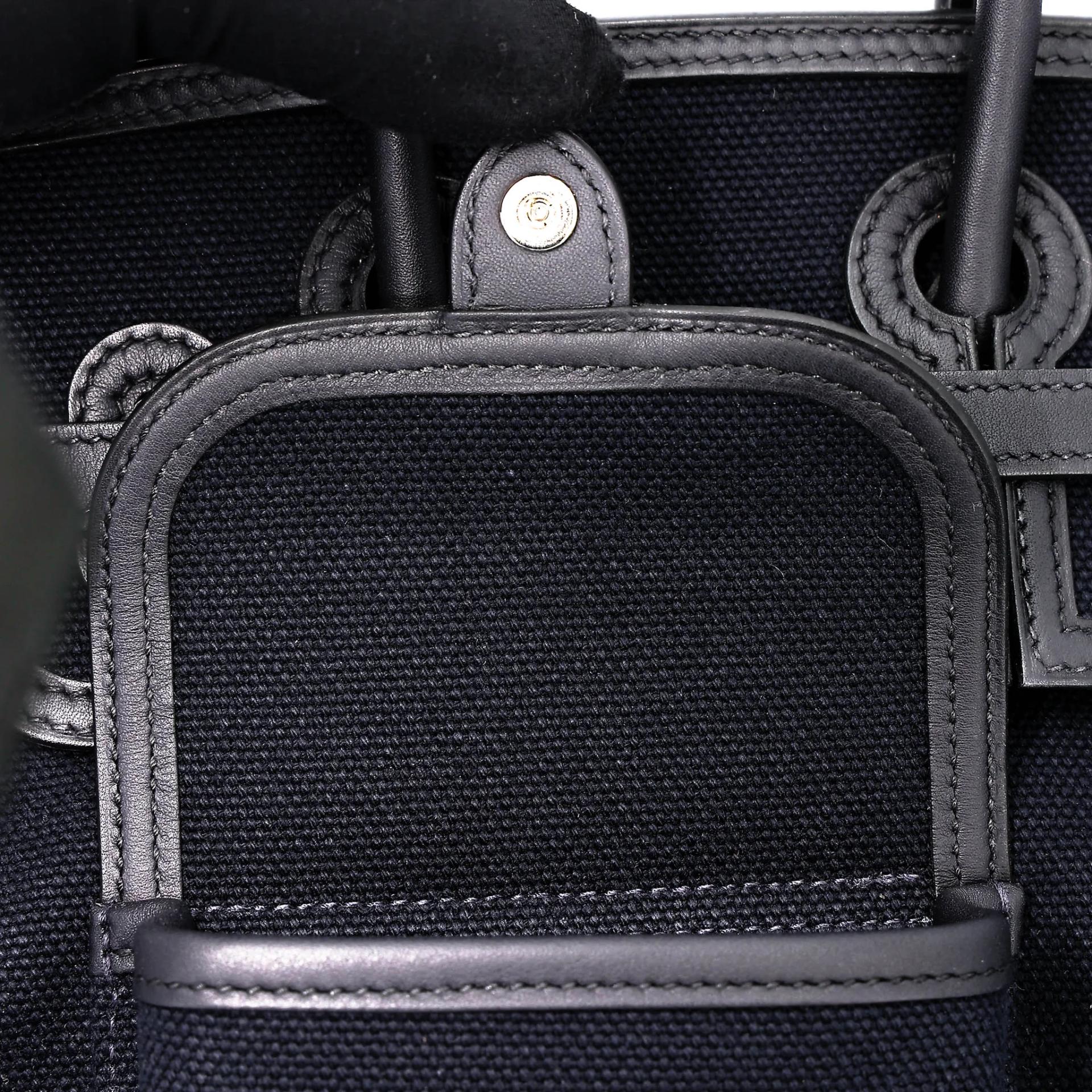 未使用保存品 HERMÈS 愛馬仕 限量收藏款 Birkin 25 Cargo 78 深海藍 Blue Marine 3Y 水冰藍 Caban Swift牛皮 Toile Goeland 帆布 銀扣 U刻 2022年 - 10