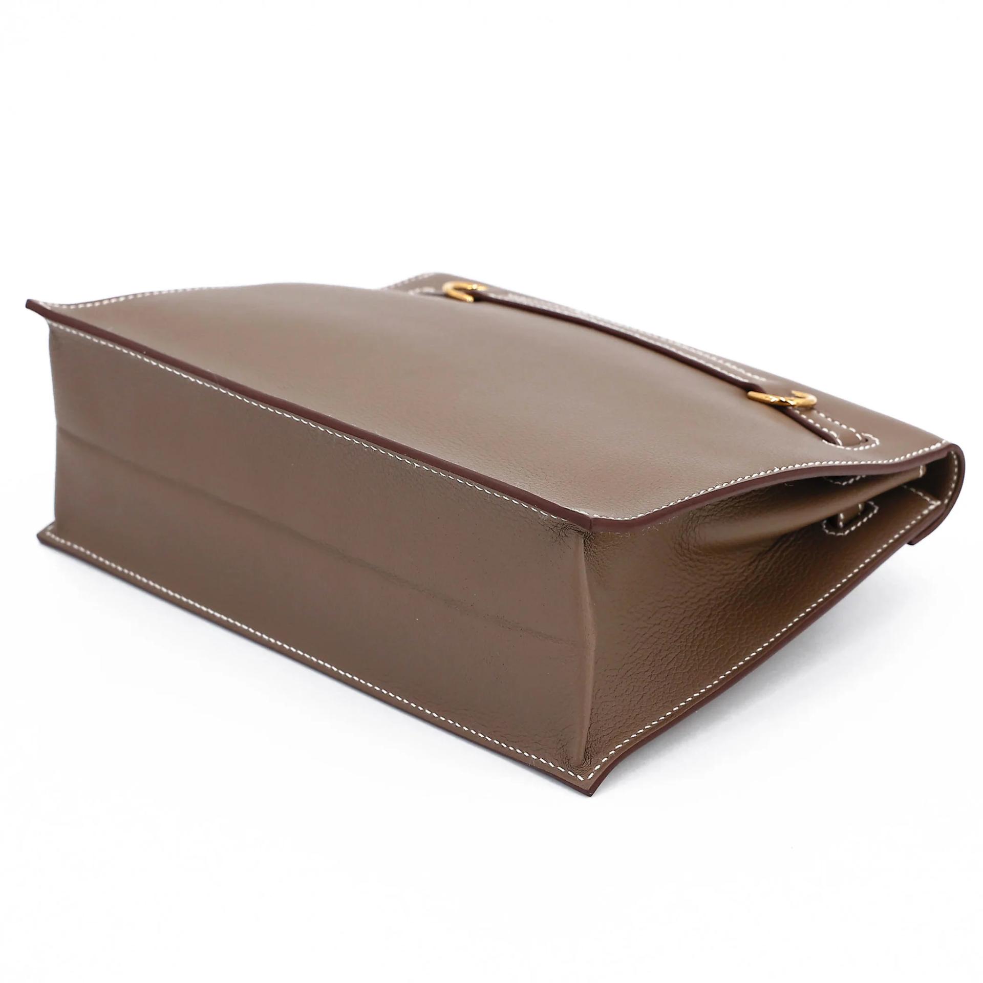 Brand New ( Rank N ) HERMÈS Kelly Danse Etoupe (18) Evercolor Gold hardware G (2026) - 5