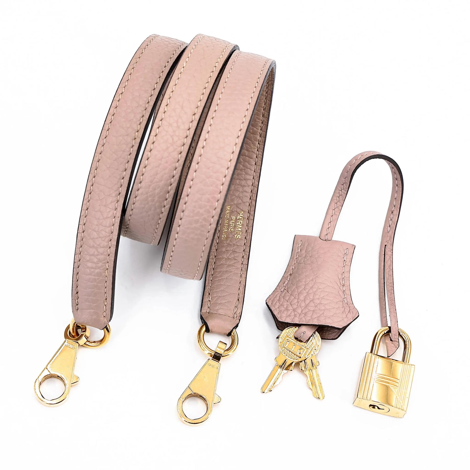 Very Good ( Rank A) HERMÈS Kelly 28 Glycine (4W) Togo Gold hardware T (2015) - 37