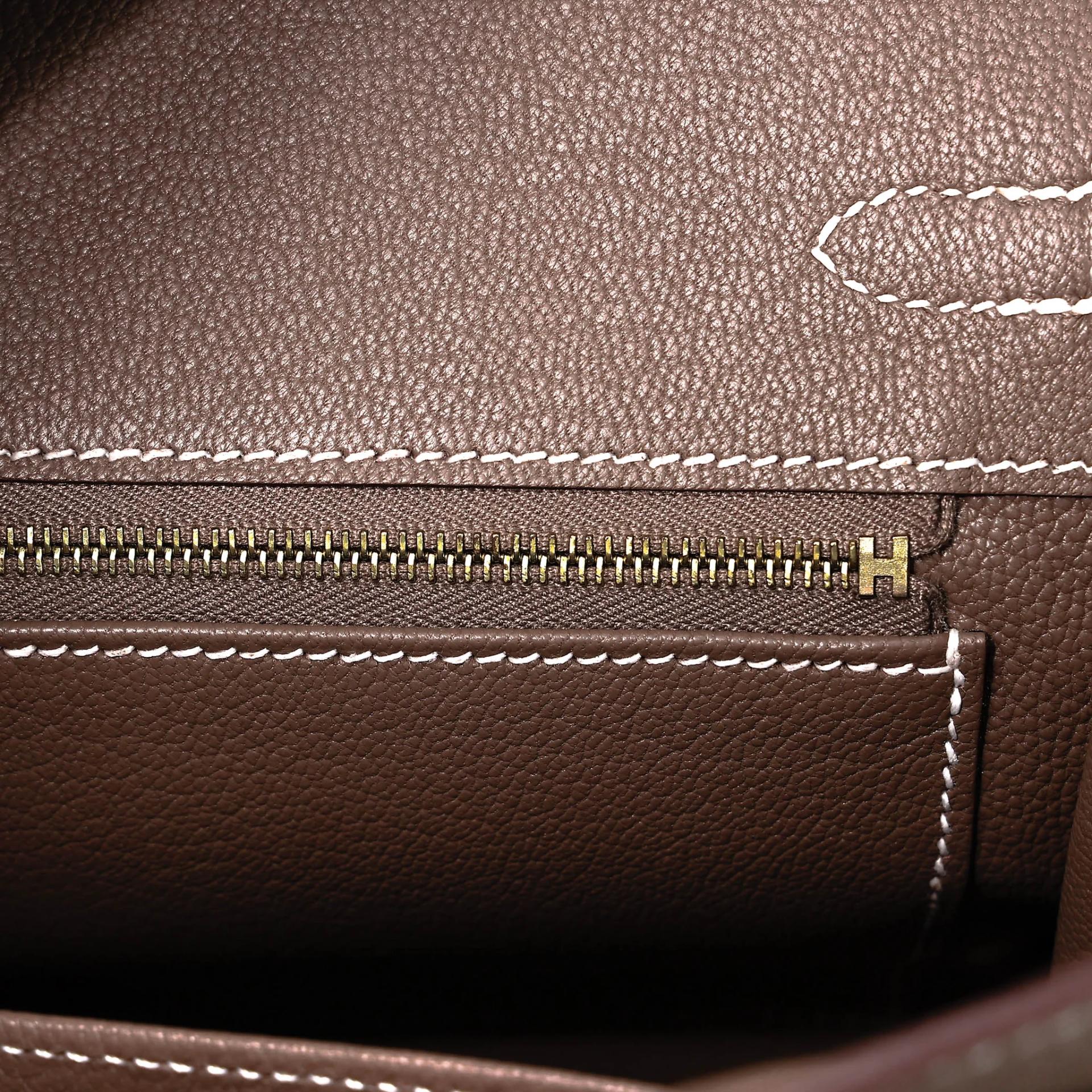 Unused ( Rank NS ) HERMÈS Birkin 25 Etoupe (18) Togo Gold hardware K (2025) - 13