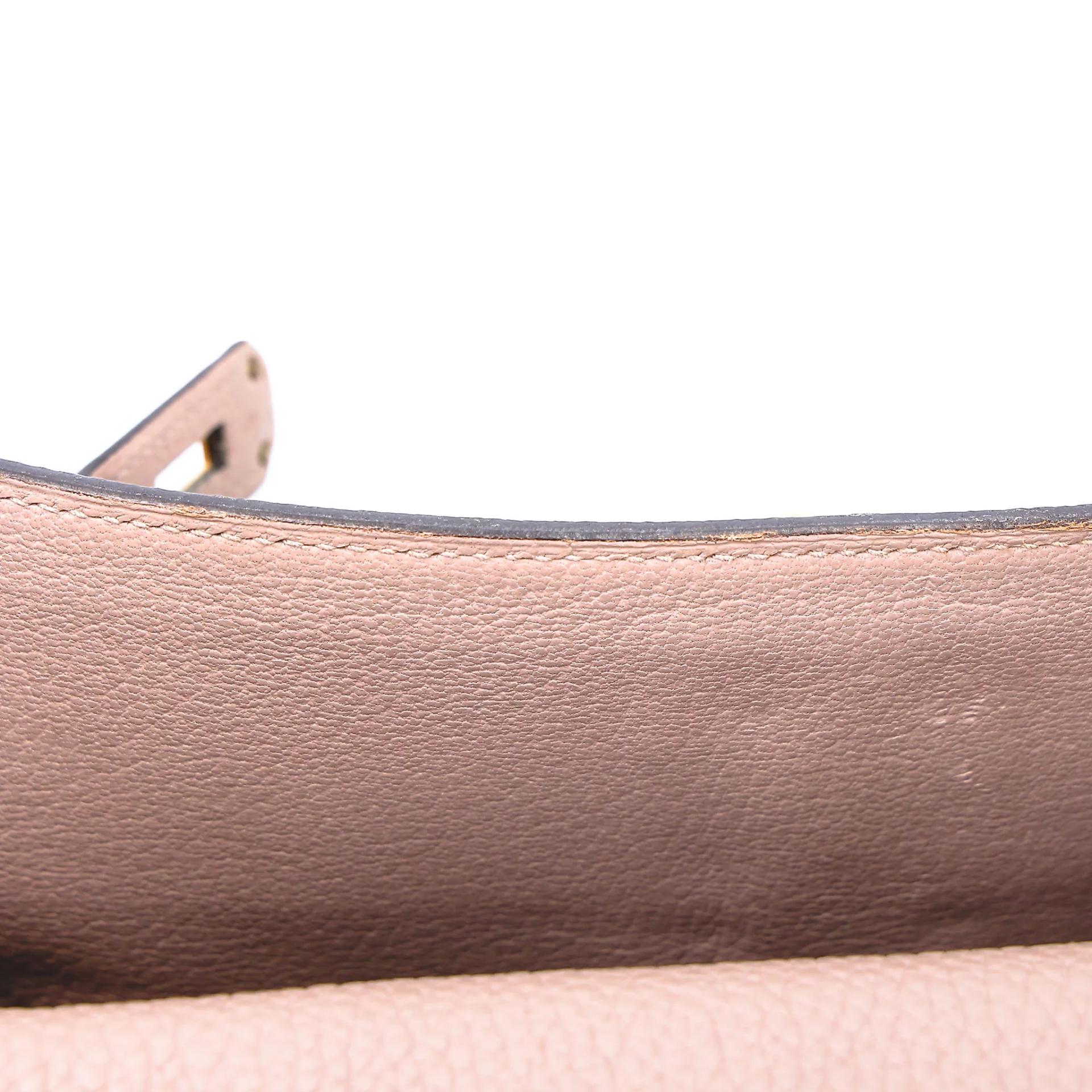 Very Good ( Rank A) HERMÈS Kelly 28 Glycine (4W) Togo Gold hardware T (2015) - 26