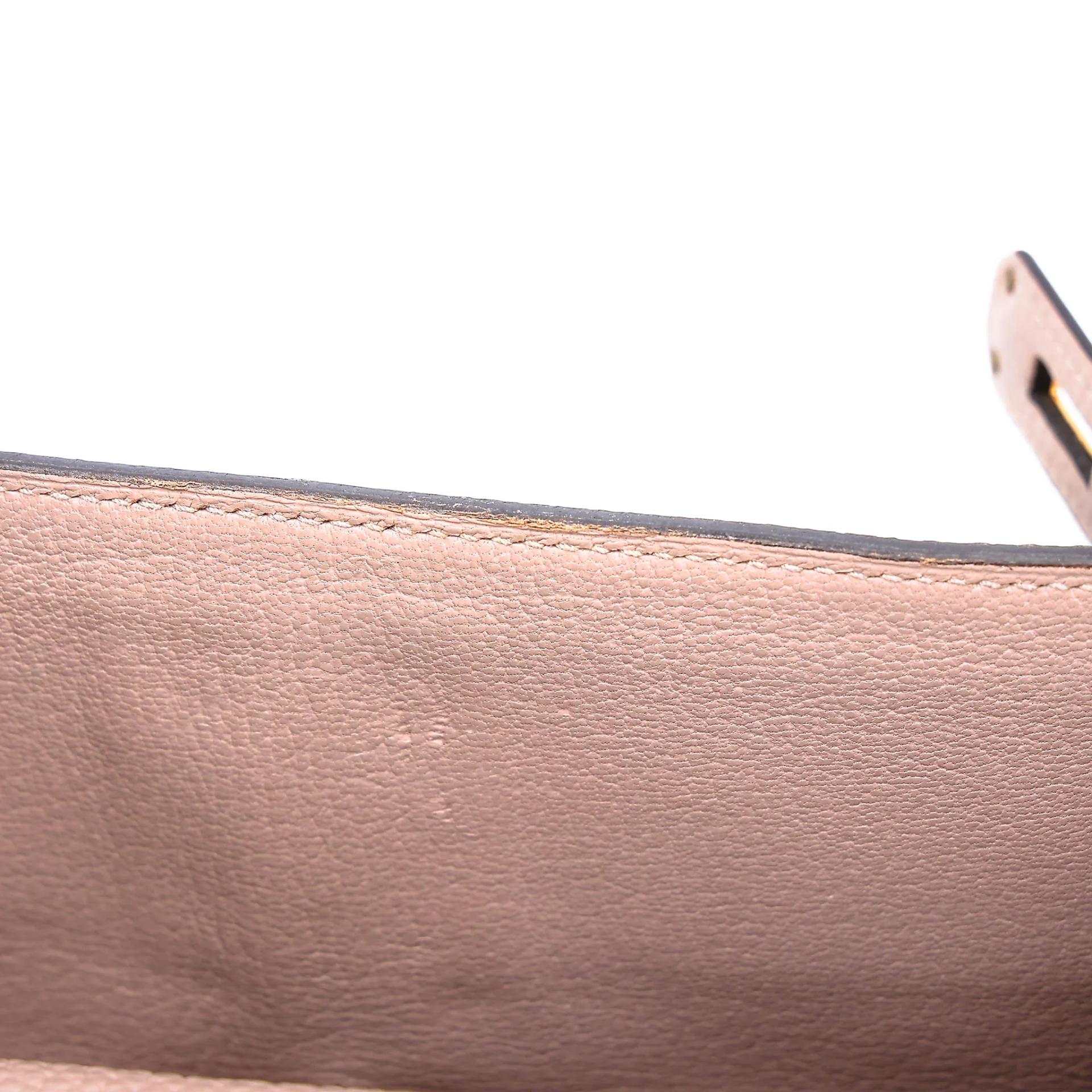 Very Good ( Rank A) HERMÈS Kelly 28 Glycine (4W) Togo Gold hardware T (2015) - 27