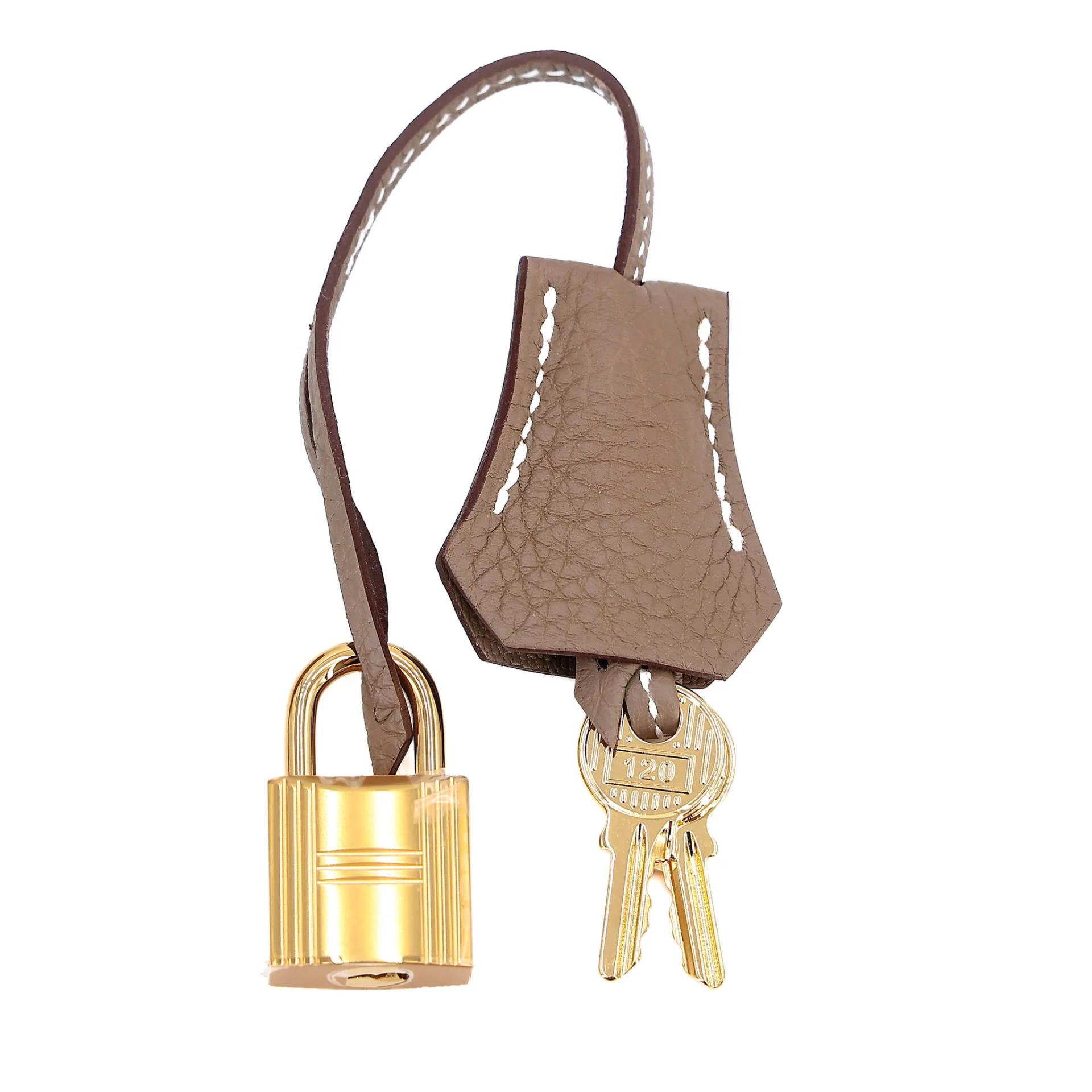 Unused ( Rank NS ) HERMÈS Birkin 25 Etoupe (18) Togo Gold hardware K (2025) - 18