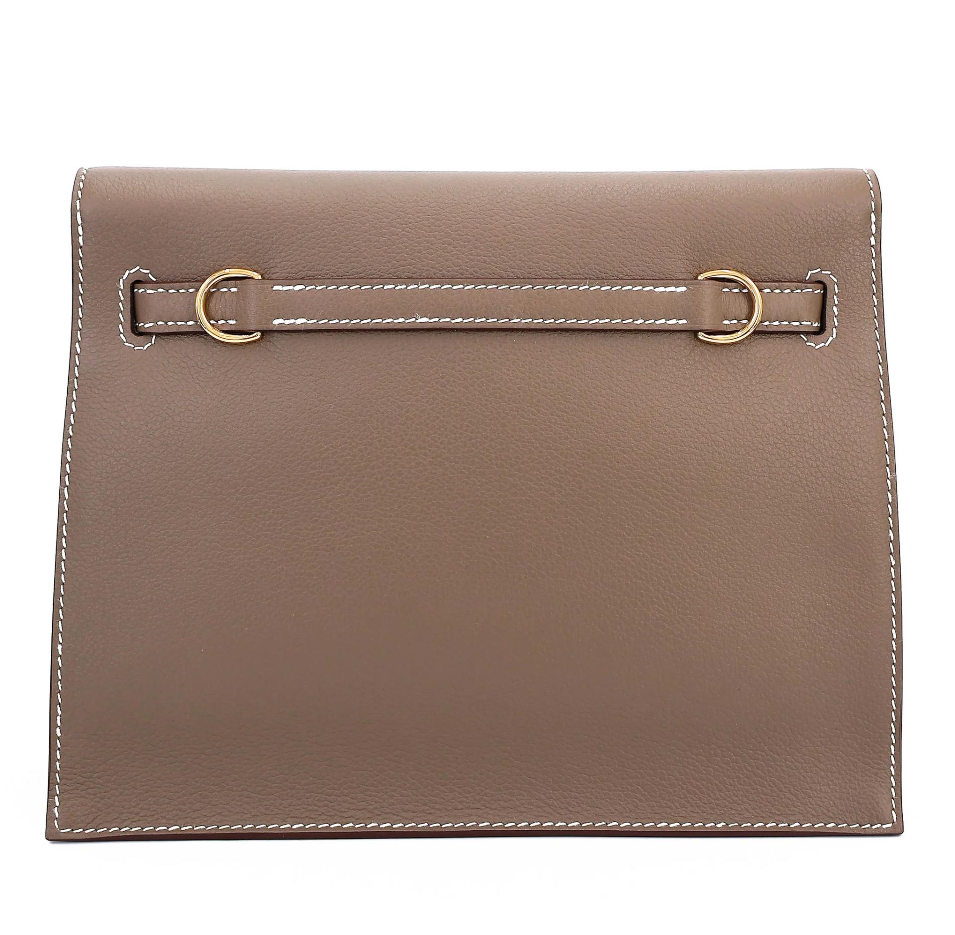 Brand New ( Rank N ) HERMÈS Kelly Danse Etoupe (18) Evercolor Gold hardware G (2026) - 2