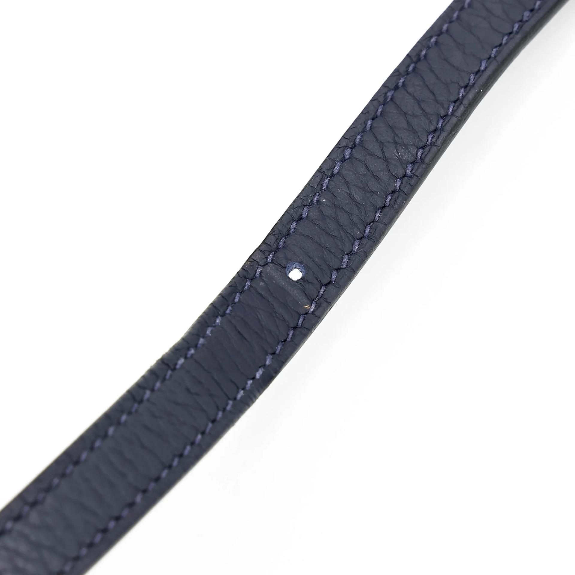 Excellent ( Rank SA ) HERMÈS Halzan 25 Verso Bleu Nuit (2Z) Bleu Electrique (7T) Clemence Gold hardware Z (2021) - 27