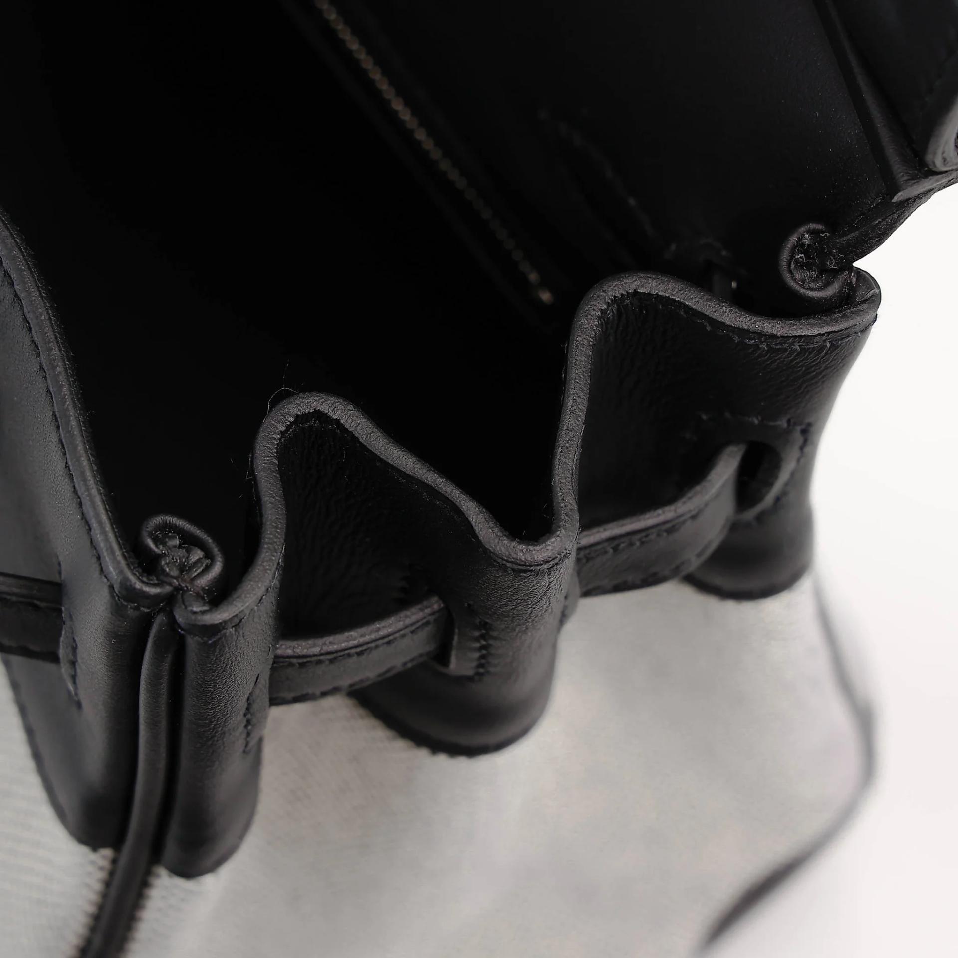 Excellent ( Rank SA ) HERMÈS Birkin 25 Noir (89) Toile H canvas Swift Palladium hardware K (2025) - 14