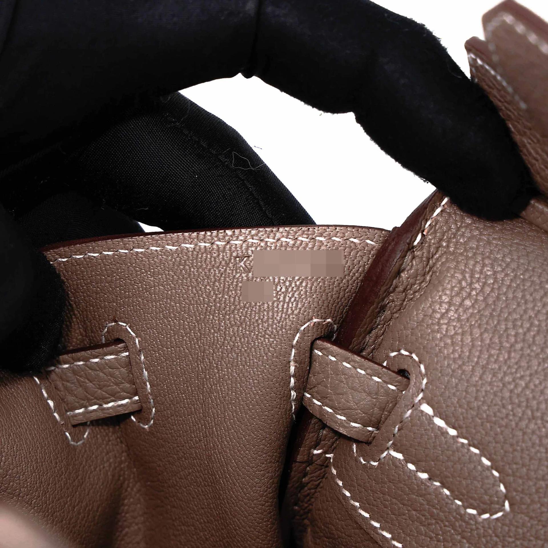 Unused ( Rank NS ) HERMÈS Birkin 25 Etoupe (18) Togo Gold hardware K (2025) - 14