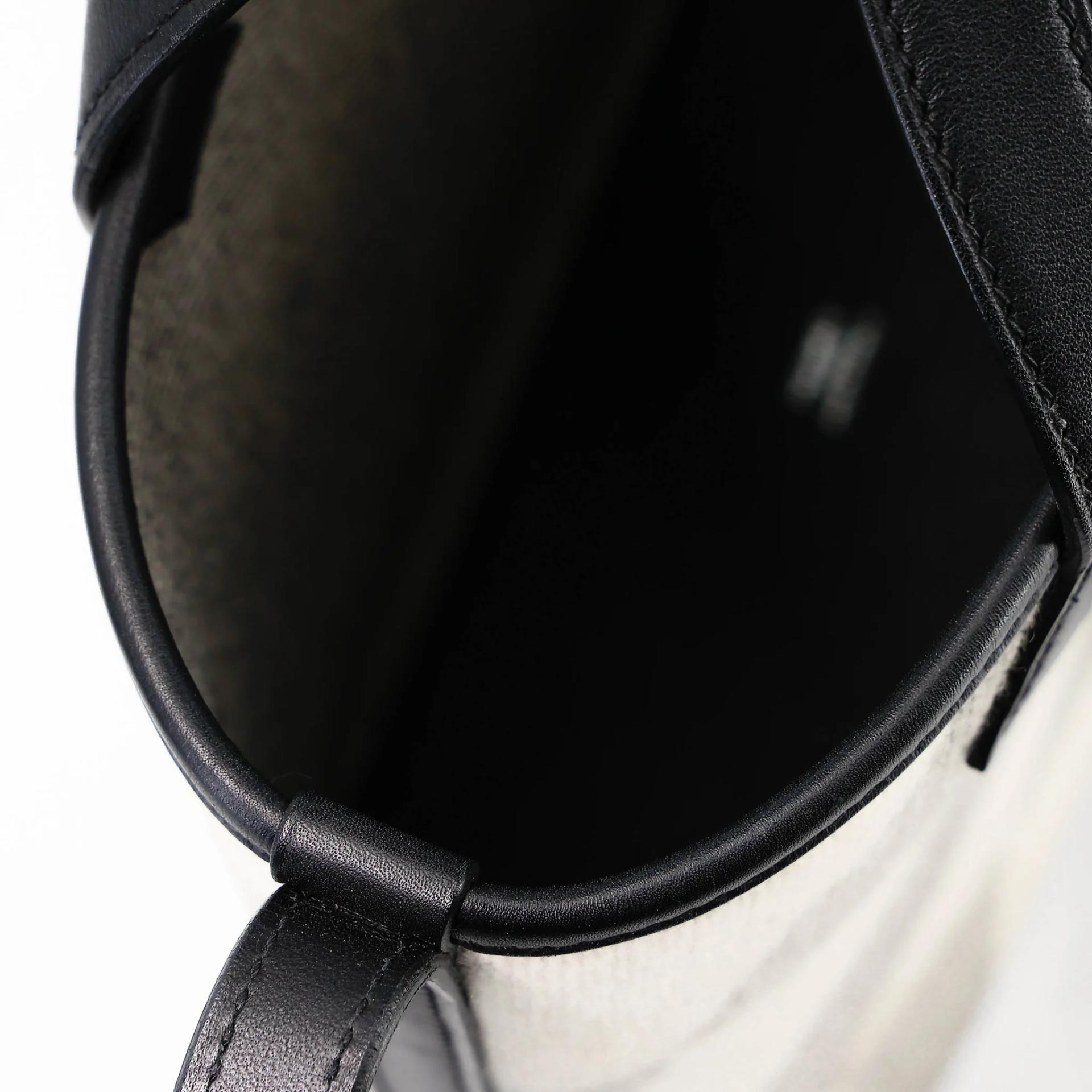 Excellent ( Rank SA ) HERMÈS Feudou Tote Bag Noir (89) Toile H canvas Palladium hardware Z (2021) - 11