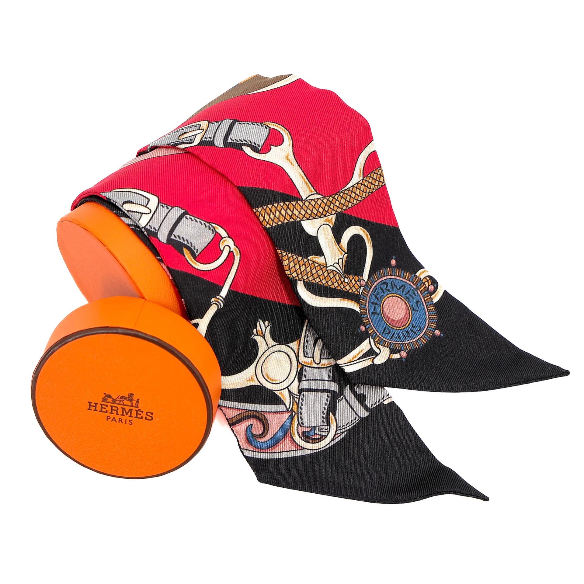 Brand New ( Rank N ) HERMÈS Festival des Amazones Twilly Multi-color Silk - 4