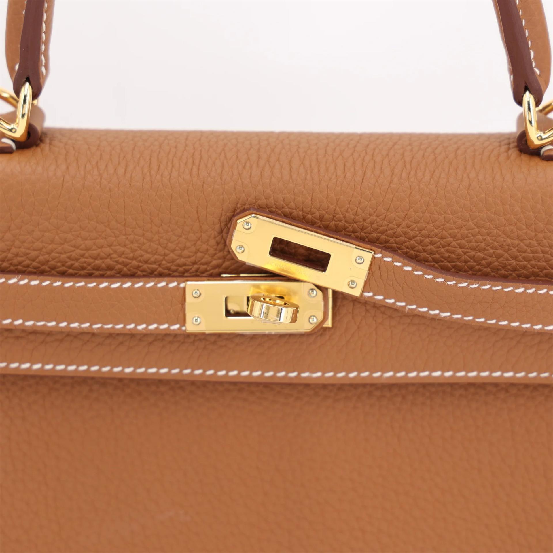 全新 HERMÈS 愛馬仕 Kelly 25 37 金棕色 Gold Togo小牛皮 金扣 G刻 2026年 - 8