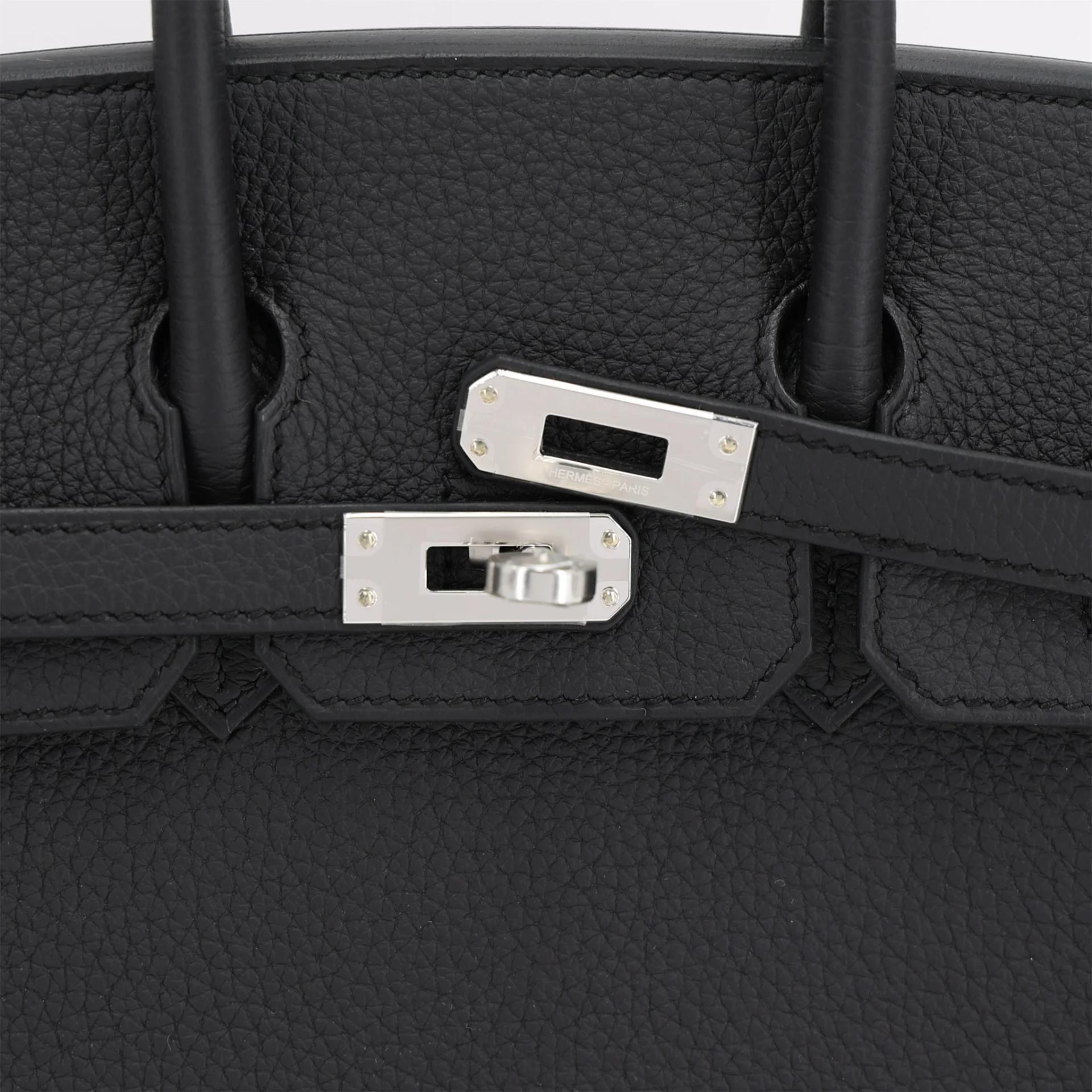 全新 HERMÈS 愛馬仕 Birkin 25 89 黑色 Noir (Black) Togo小牛皮 銀扣 G刻 2026年 - 8