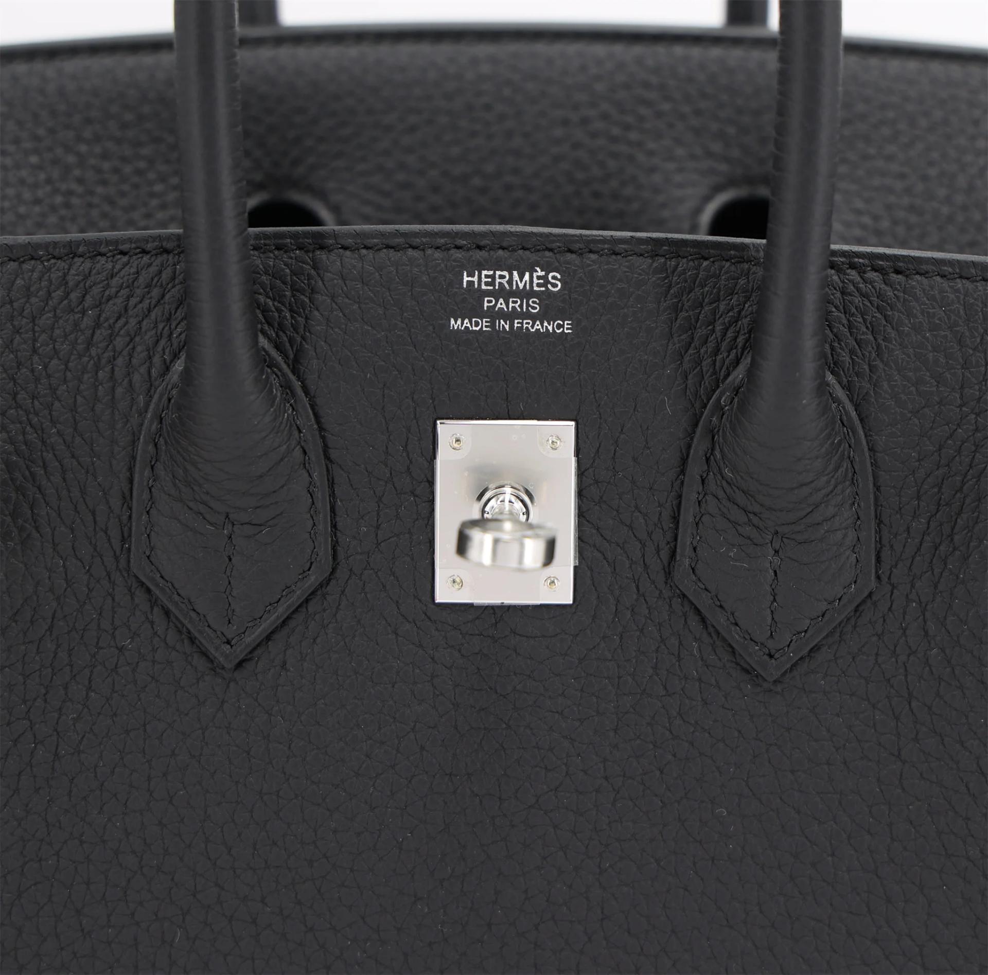 全新 HERMÈS 愛馬仕 Birkin 25 89 黑色 Noir (Black) Togo小牛皮 銀扣 G刻 2026年 - 10