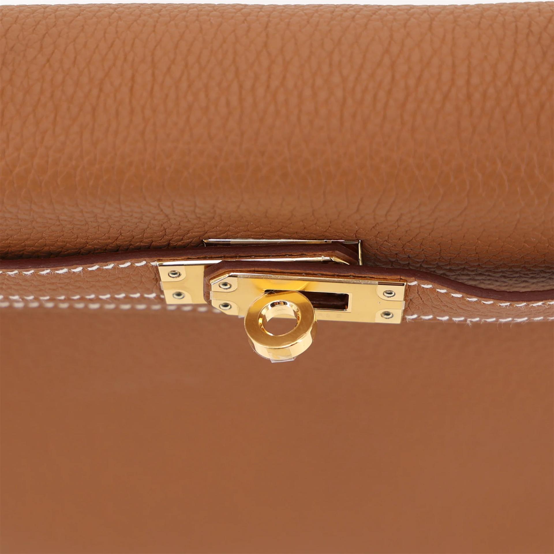 全新 HERMÈS 愛馬仕 Kelly 25 37 金棕色 Gold Togo小牛皮 金扣 G刻 2026年 - 9