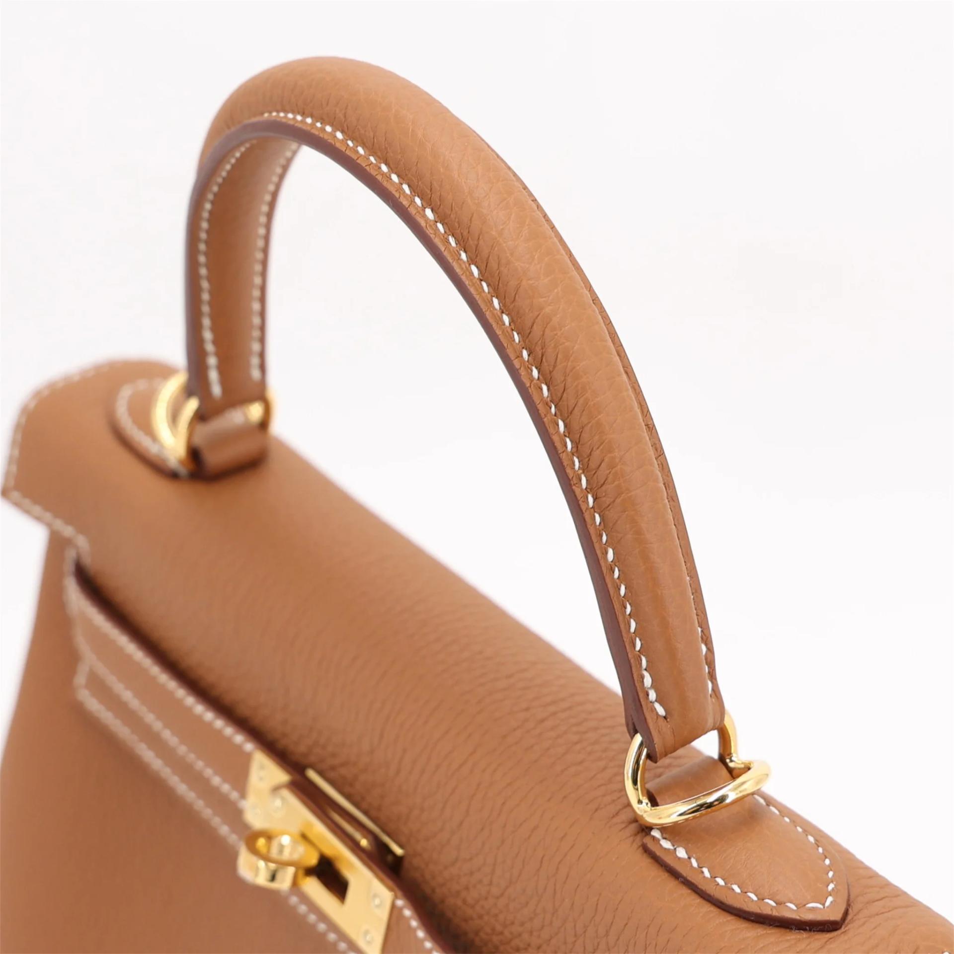 全新 HERMÈS 愛馬仕 Kelly 25 37 金棕色 Gold Togo小牛皮 金扣 G刻 2026年 - 3
