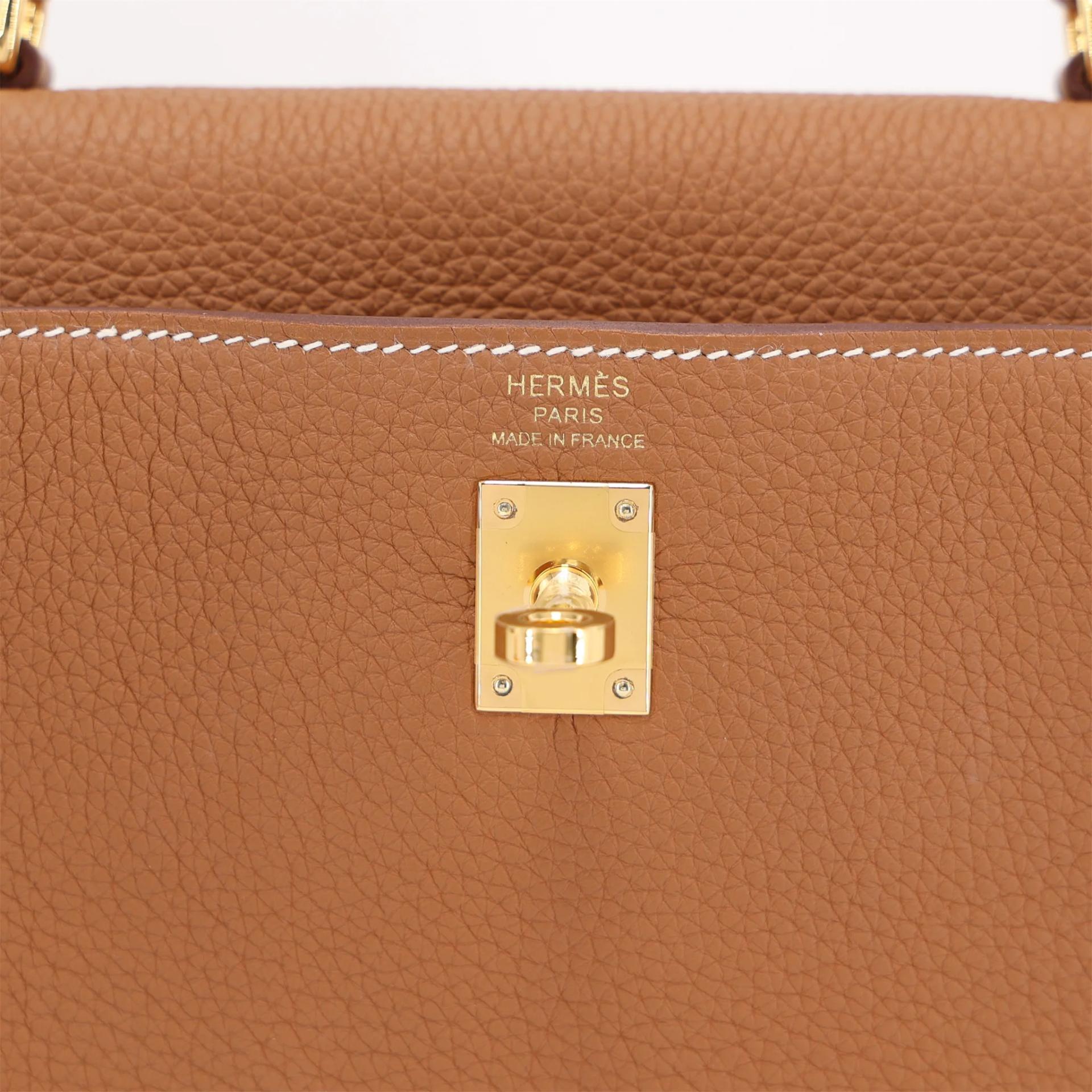 全新 HERMÈS 愛馬仕 Kelly 25 37 金棕色 Gold Togo小牛皮 金扣 G刻 2026年 - 10