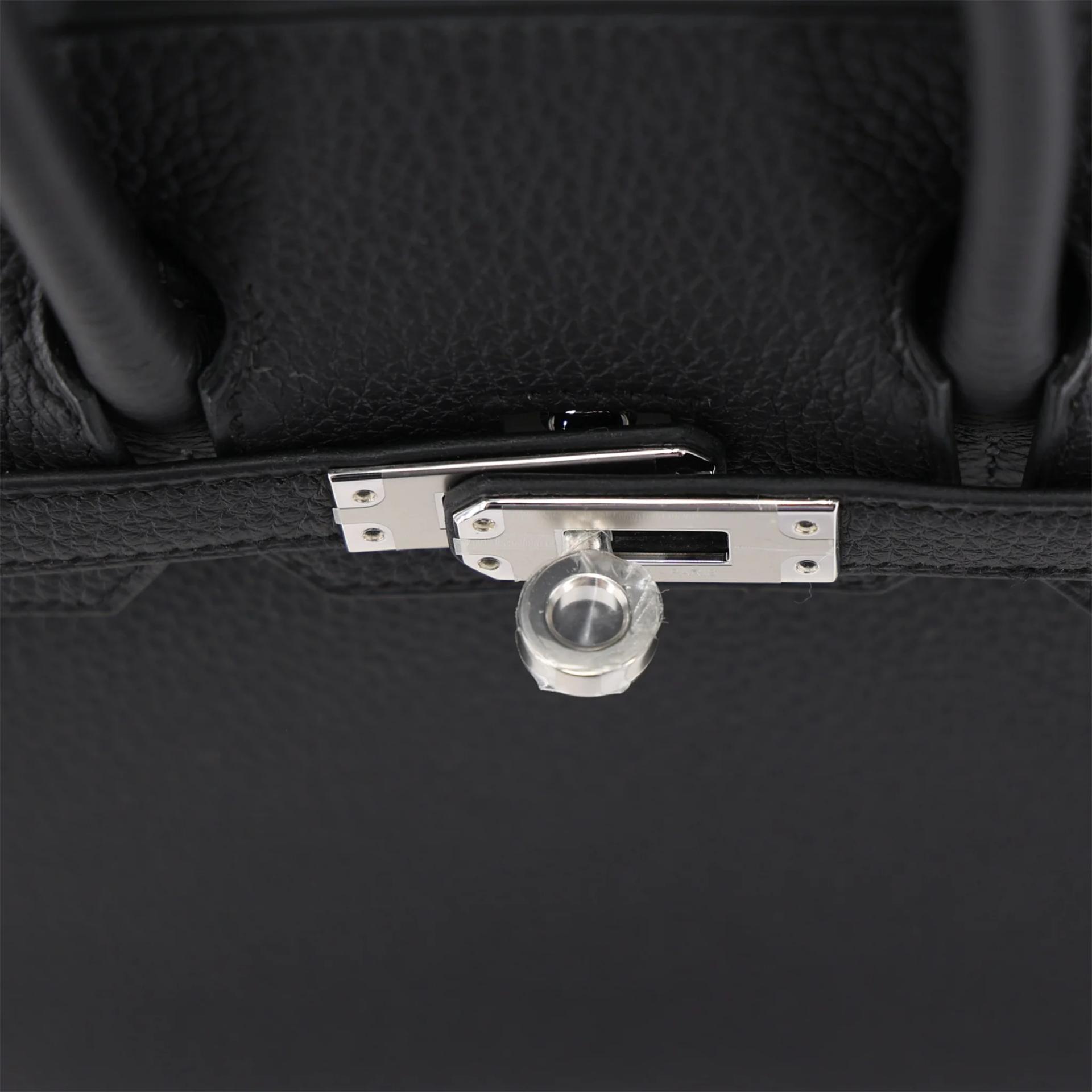 全新 HERMÈS 愛馬仕 Birkin 25 89 黑色 Noir (Black) Togo小牛皮 銀扣 G刻 2026年 - 9