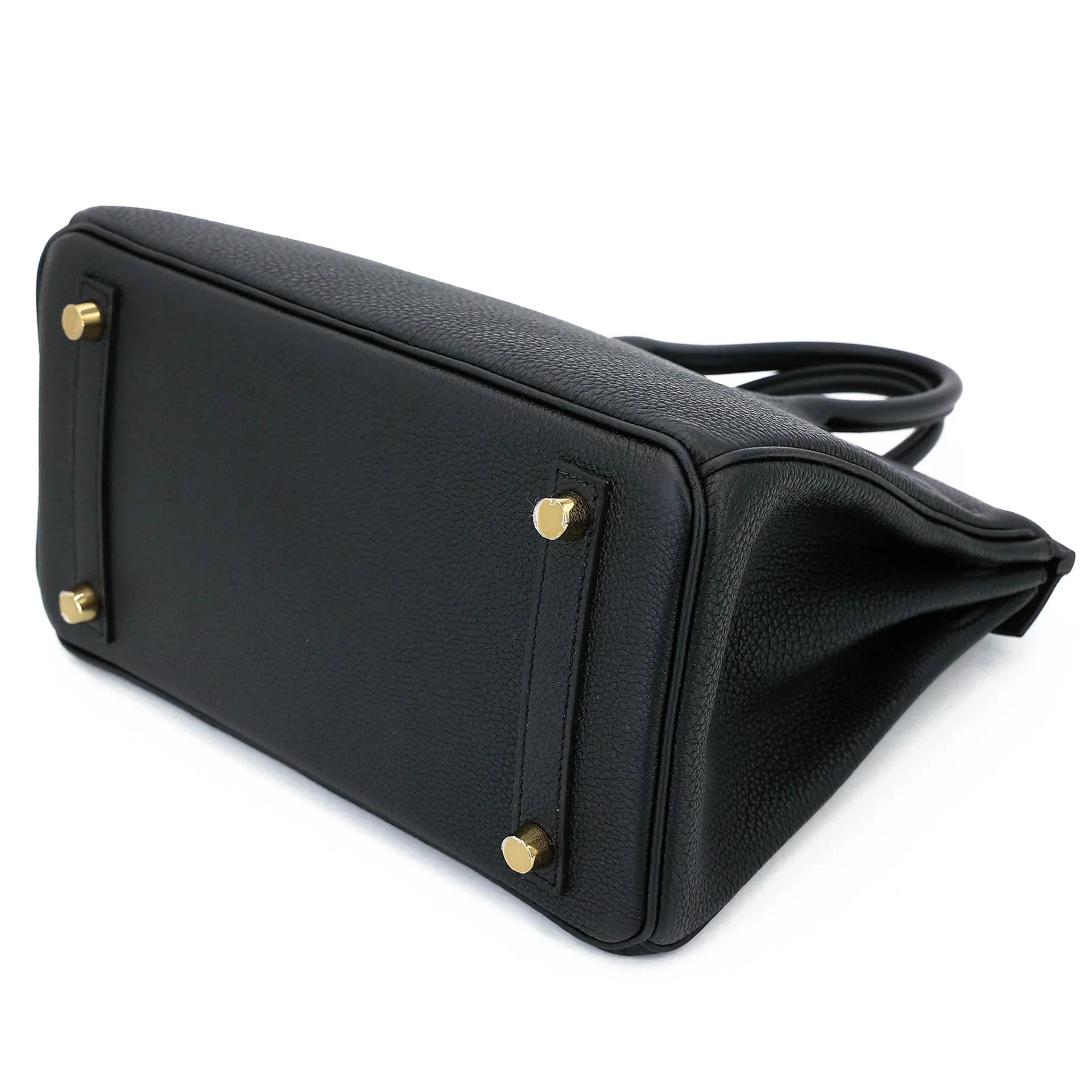 Unused ( Rank NS ) HERMÈS Birkin 25 Noir (89) Togo Permabrass hardware K (2025) - 6