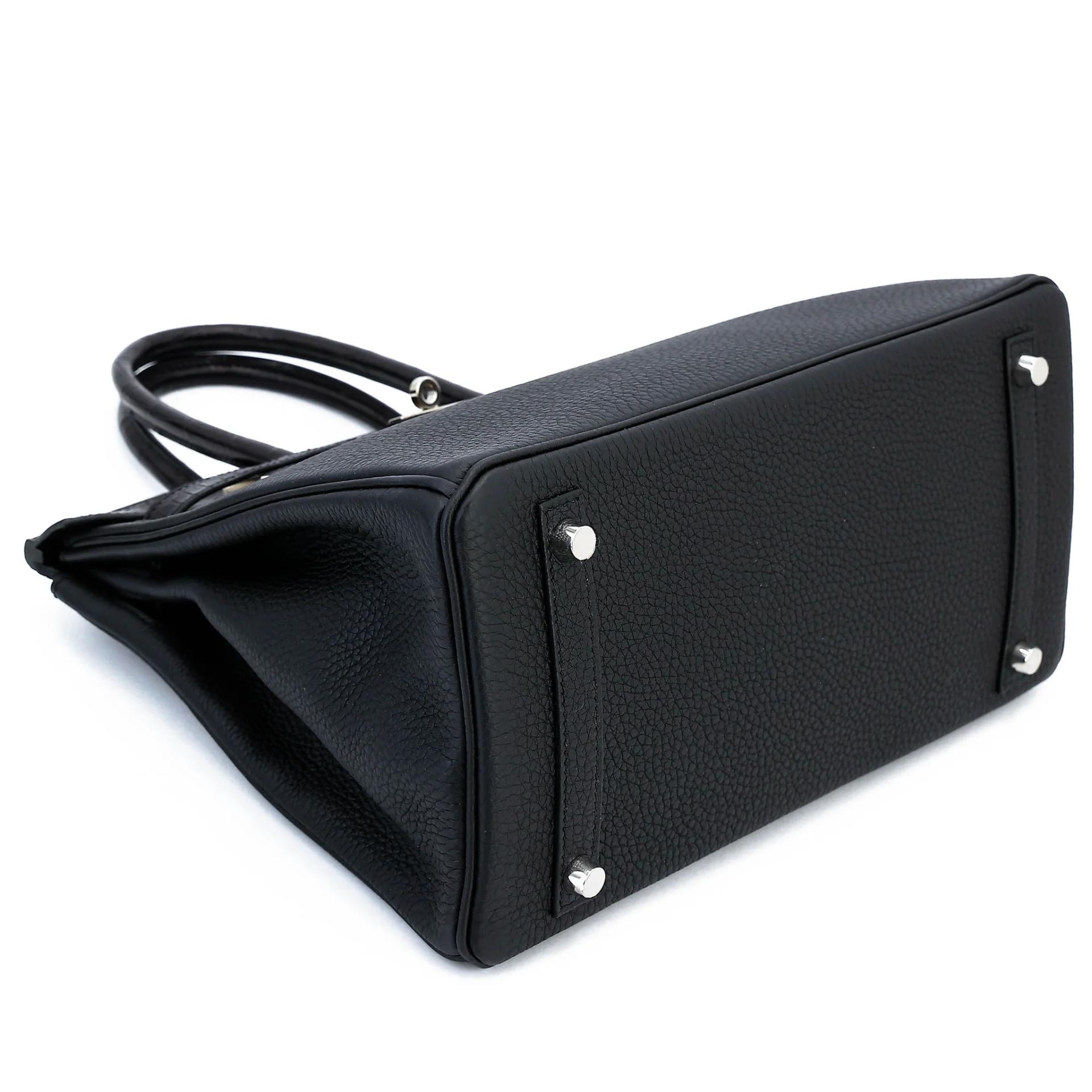 Unused ( Rank NS ) HERMÈS Birkin 30 touch Noir (89) Togo Matte Alligator Palladium hardware Z (2021) - 5