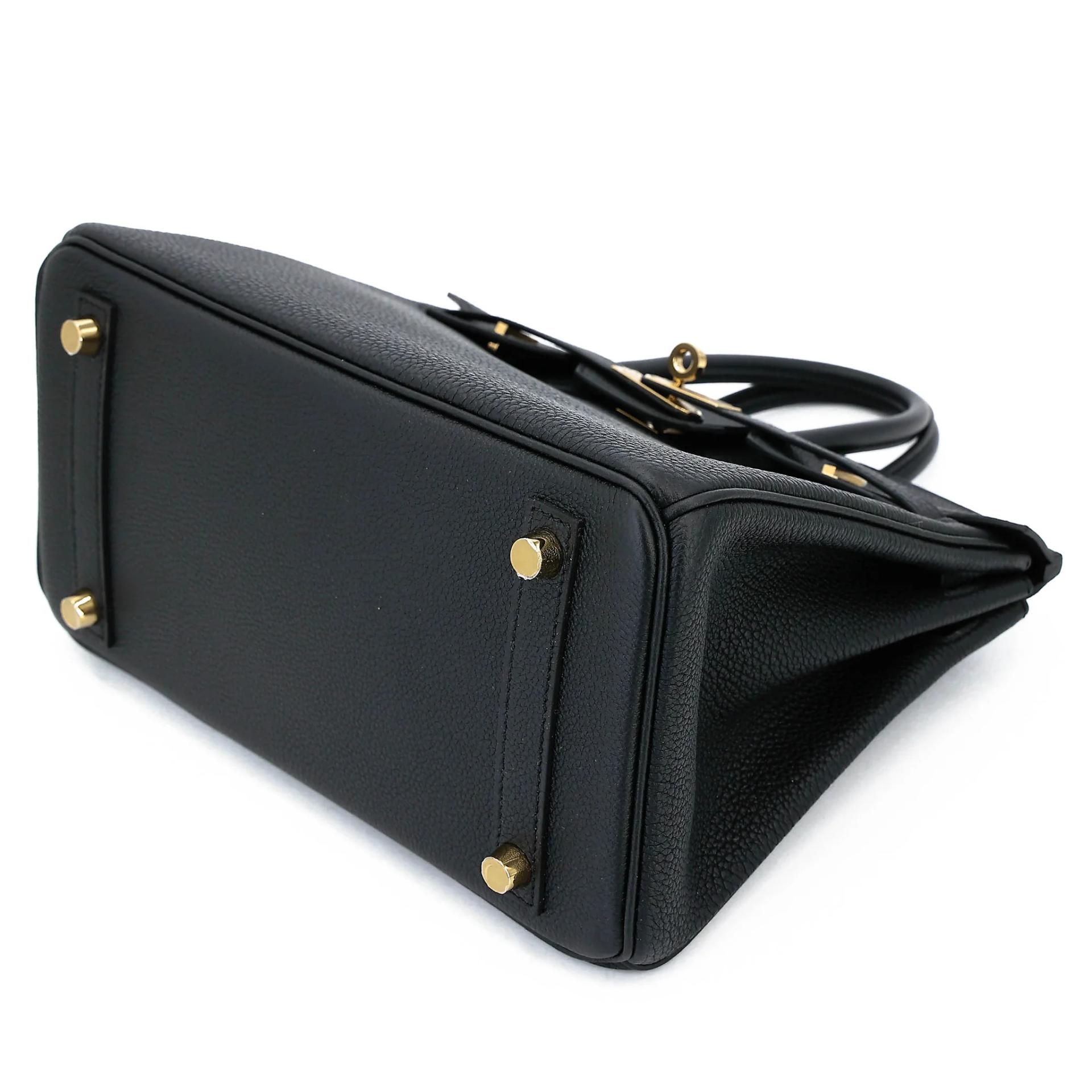 Unused ( Rank NS ) HERMÈS Birkin 25 Noir (89) Togo Permabrass hardware K (2025) - 4
