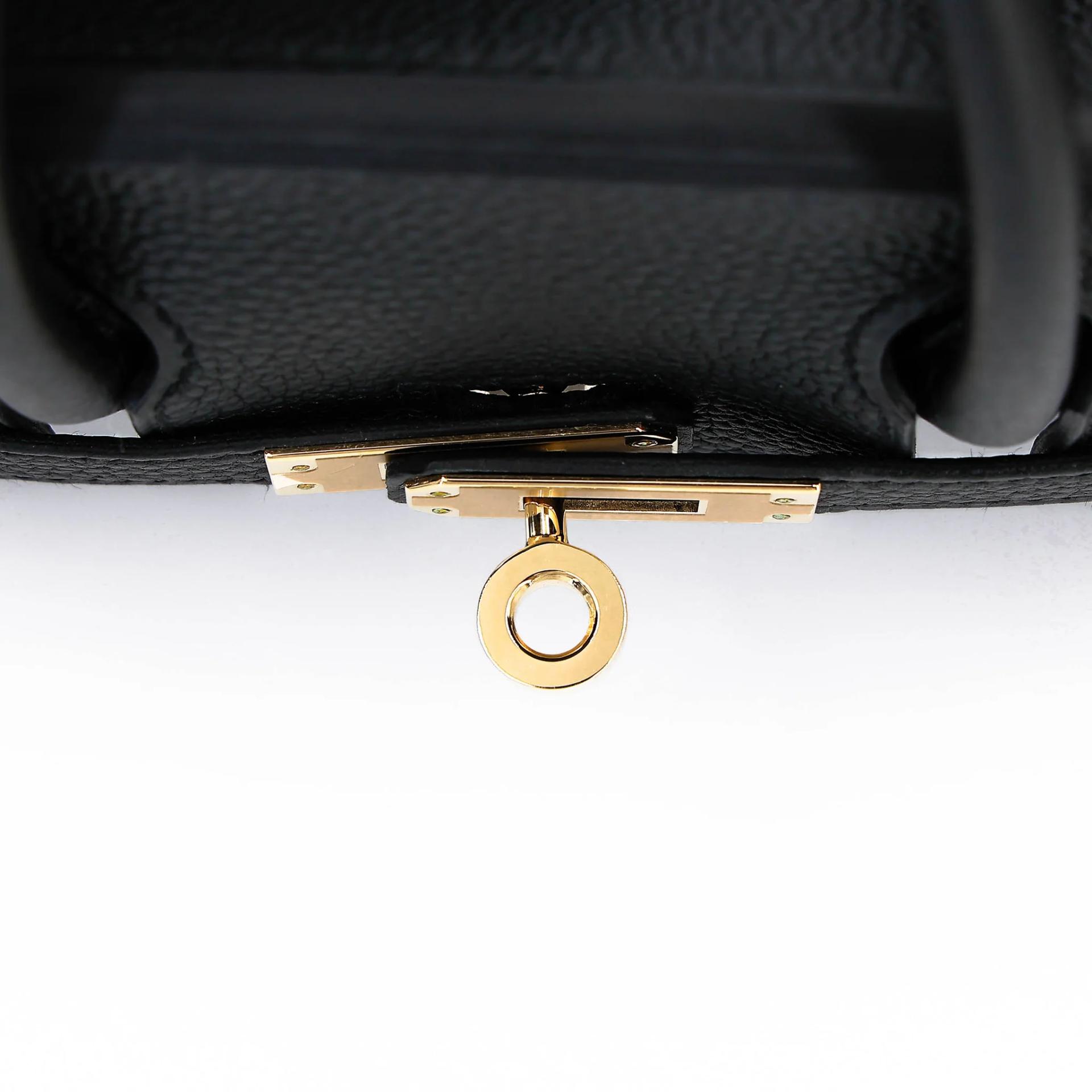 Unused ( Rank NS ) HERMÈS Birkin 25 Noir (89) Togo Permabrass hardware K (2025) - 10