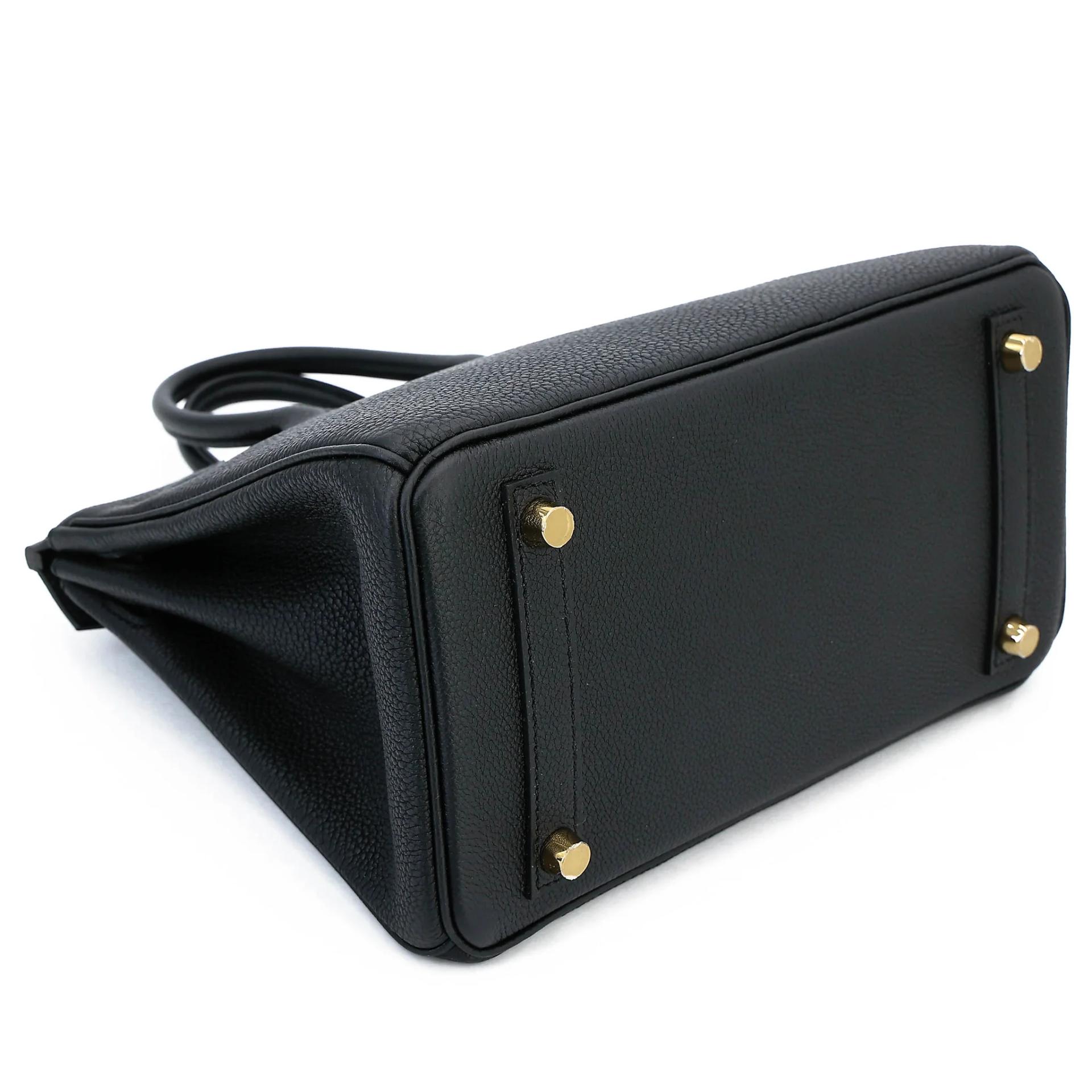 Unused ( Rank NS ) HERMÈS Birkin 25 Noir (89) Togo Permabrass hardware K (2025) - 7