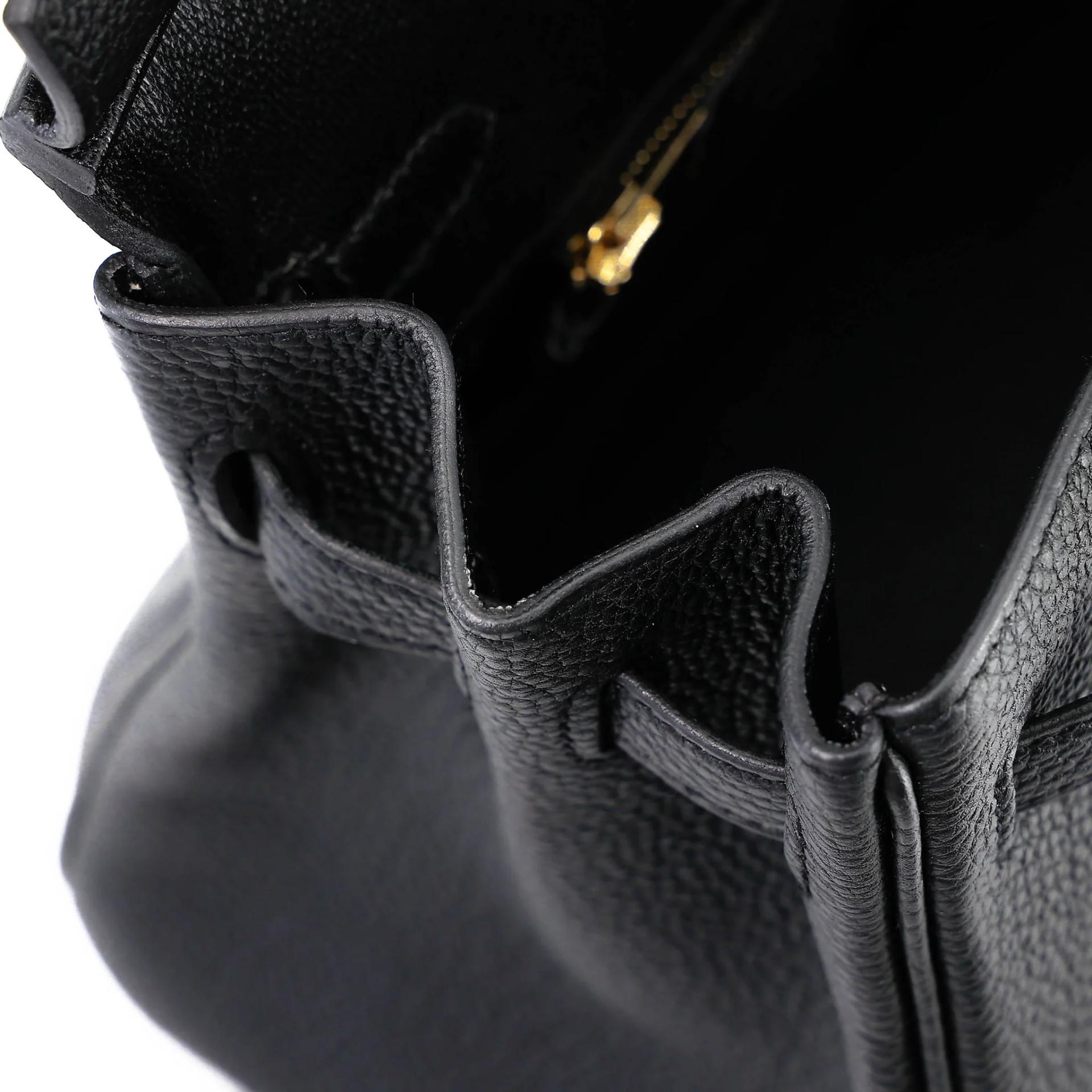 Unused ( Rank NS ) HERMÈS Birkin 25 Noir (89) Togo Permabrass hardware K (2025) - 16