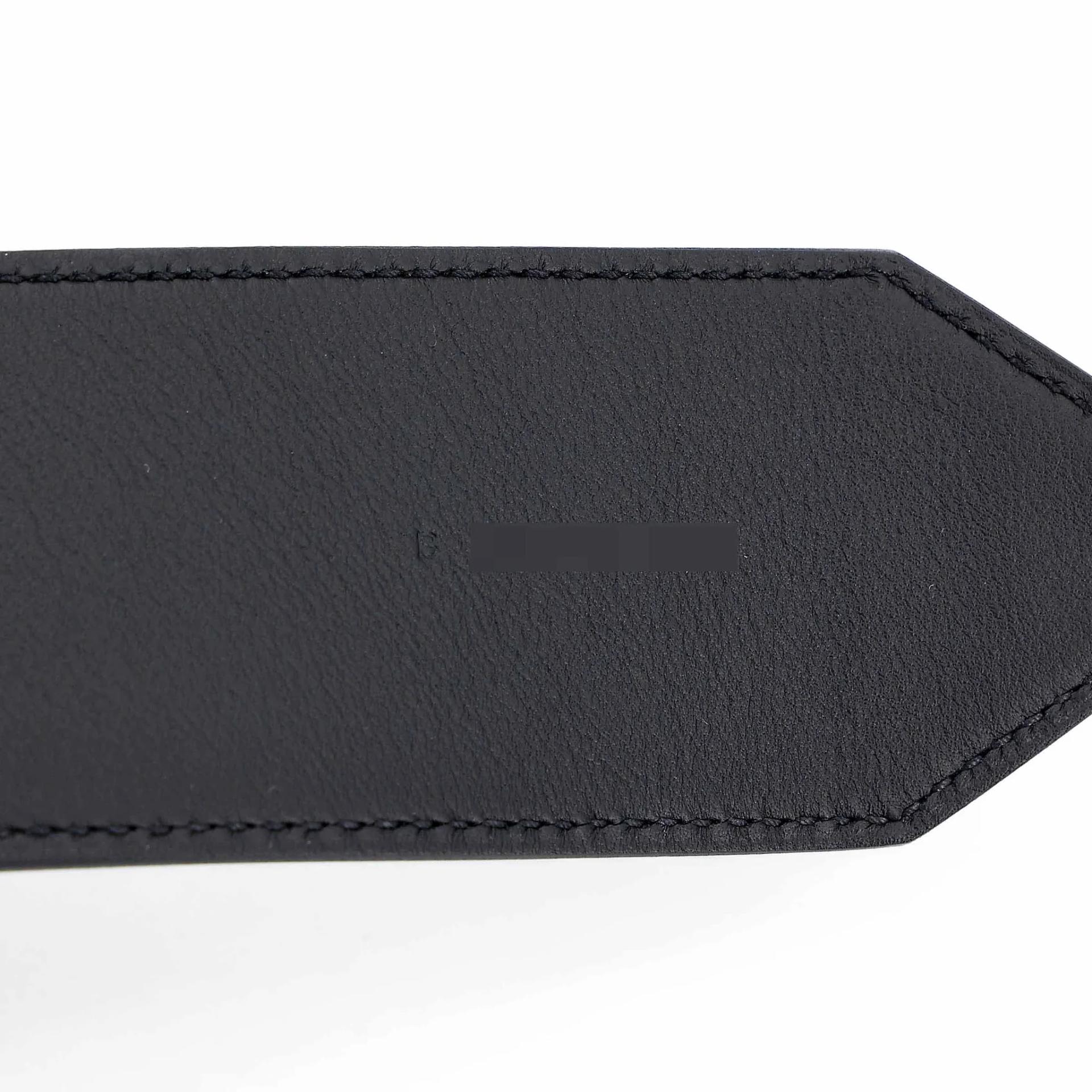 Unused ( Rank NS ) HERMÈS Kelly Pocket Bag Strap Noir (89) Epsom Swift Palladium hardware B (2023) - 11
