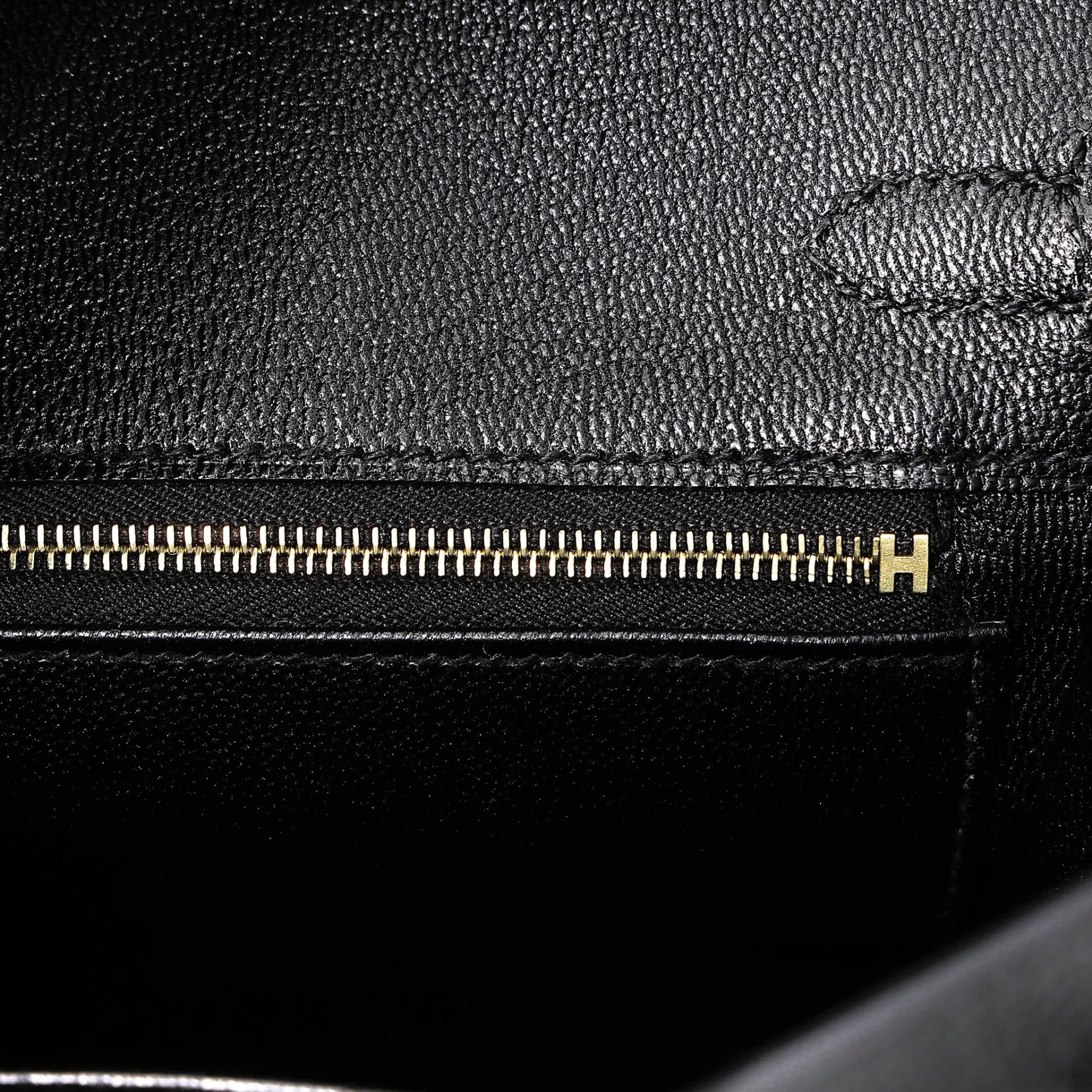 Unused ( Rank NS ) HERMÈS Birkin 25 Noir (89) Togo Permabrass hardware K (2025) - 13