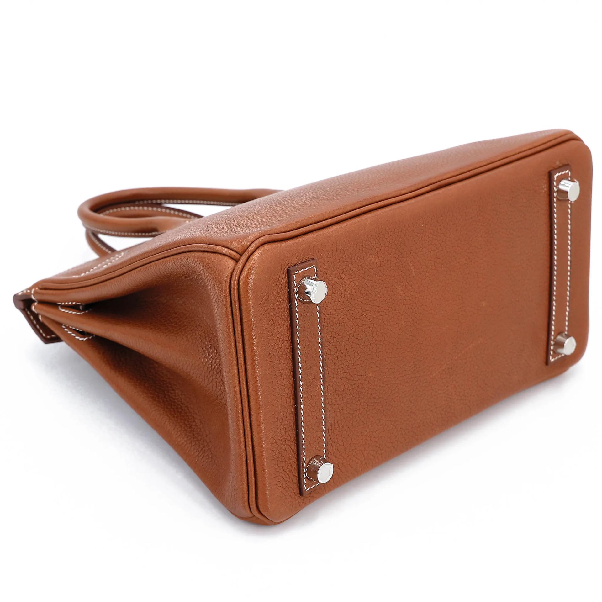 Excellent ( Rank SA ) HERMÈS Birkin 25 Fauve (34) Barenia Faubourg Palladium hardware K (2025) - 7