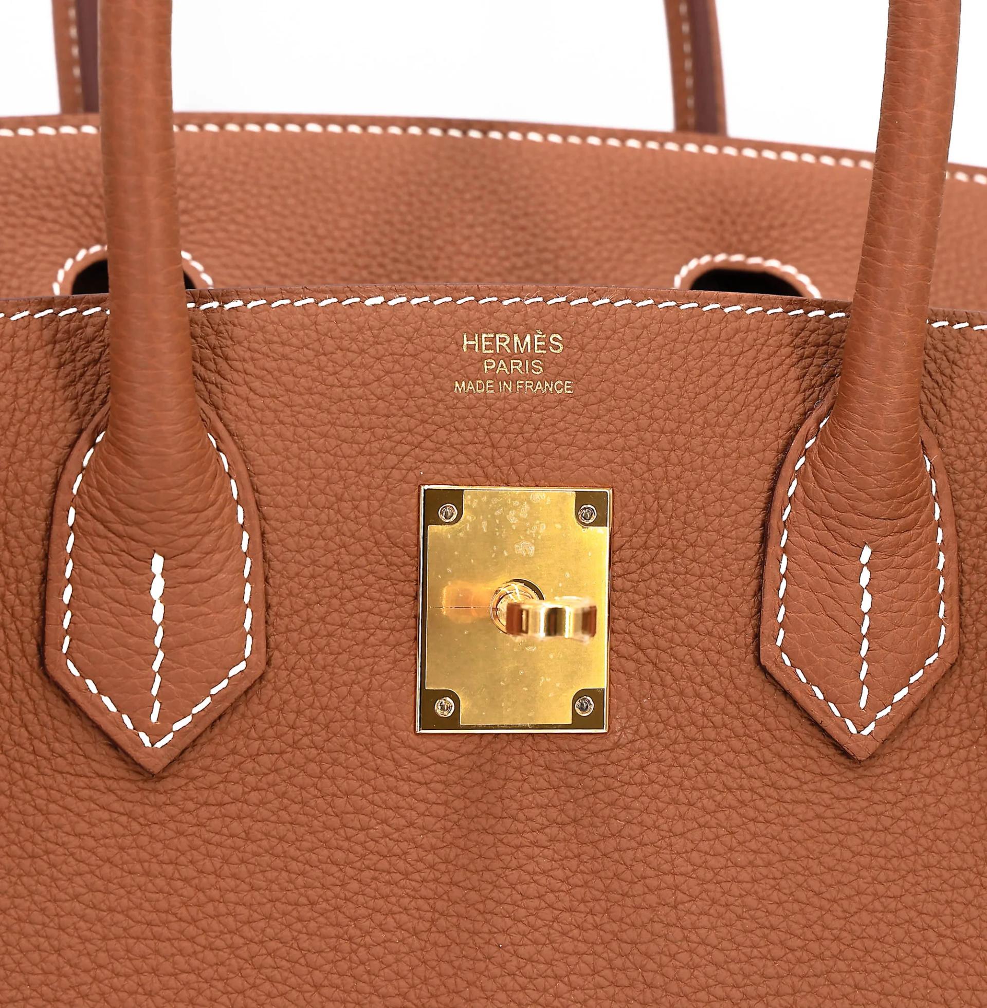Brand New ( Rank N ) HERMÈS Birkin 30 Gold (37) Togo Gold hardware G (2026) - 10