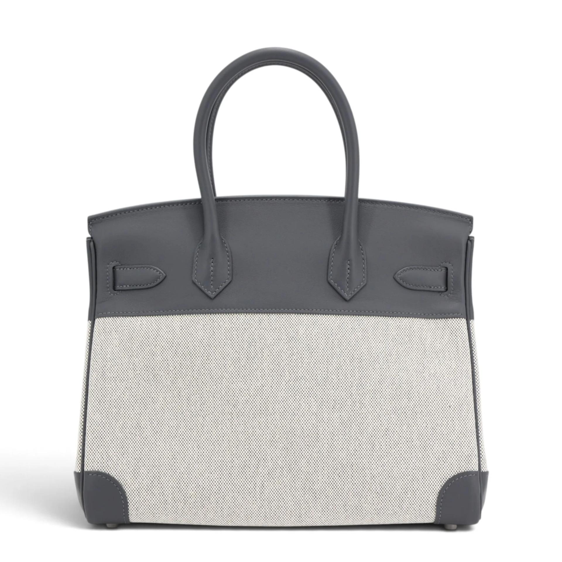 Brand New ( Rank N ) HERMÈS Birkin 30 Ardoise (85) Toile H canvas Swift Palladium hardware G (2026) - 2