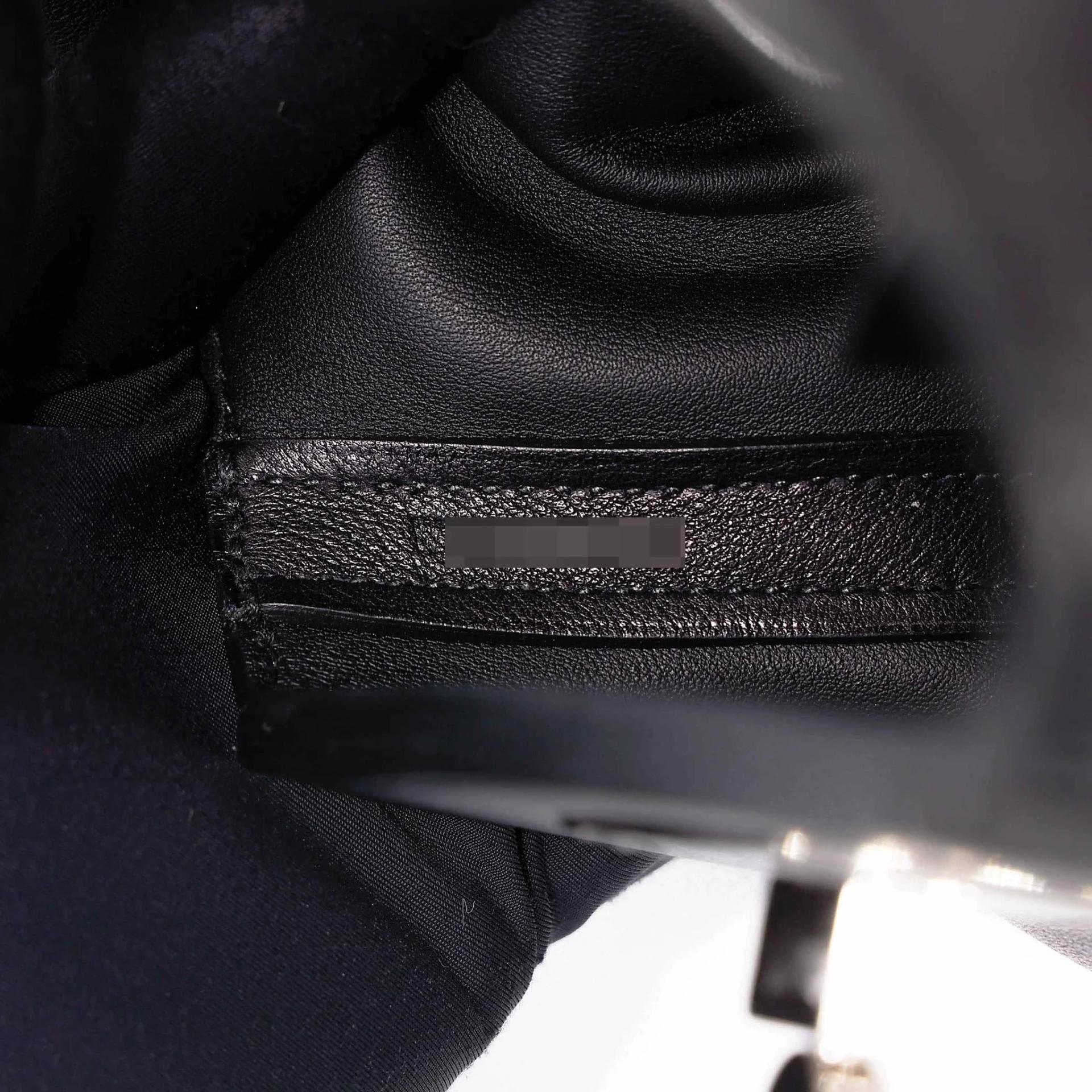 Excellent ( Rank SA ) HERMÈS 24/24 - 21 mini Noir (89) Swift Palladium hardware W (2024) - 19