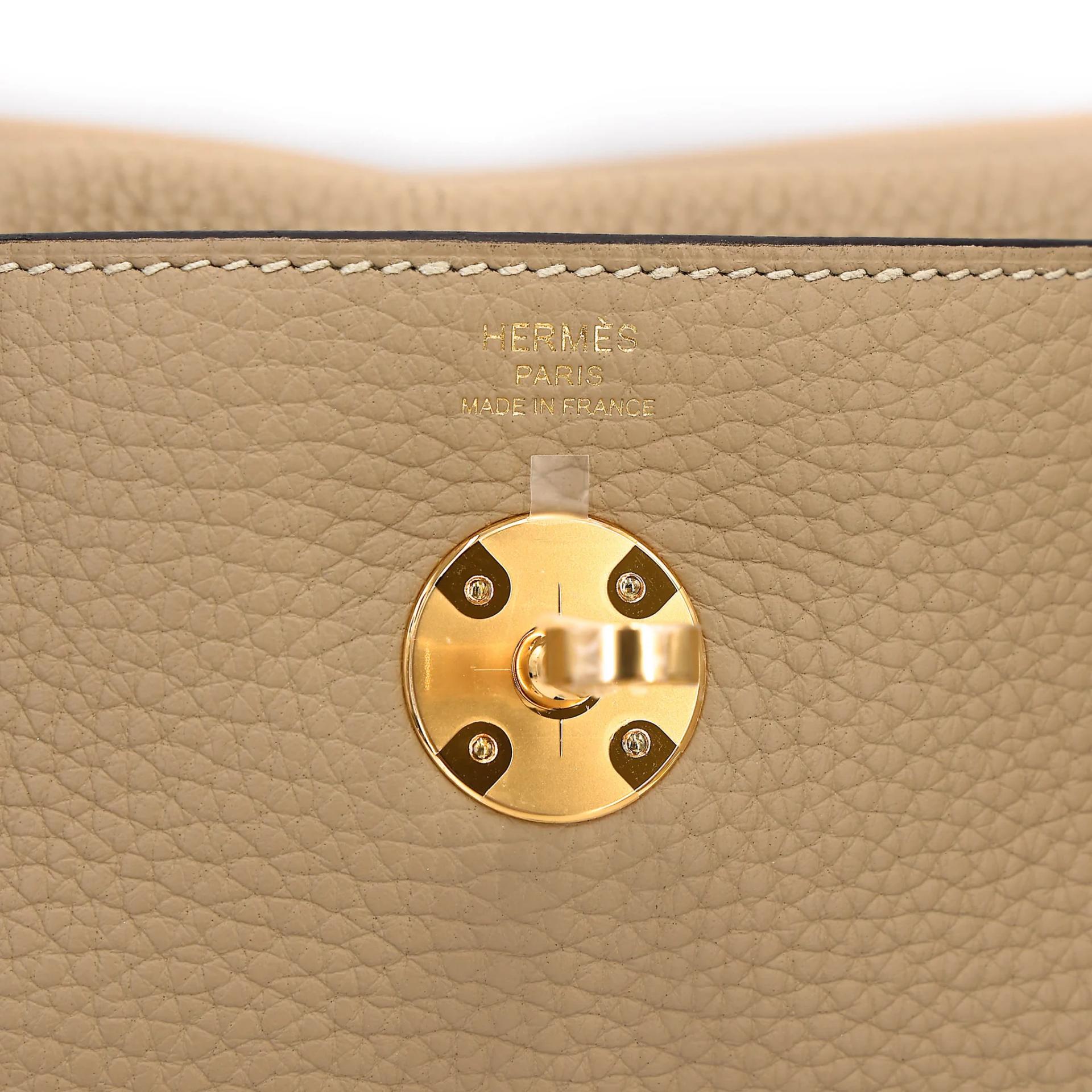Brand New ( Rank N ) HERMÈS Lindy 26 Trench (S2) Clemence Gold hardware K (2025) - 13
