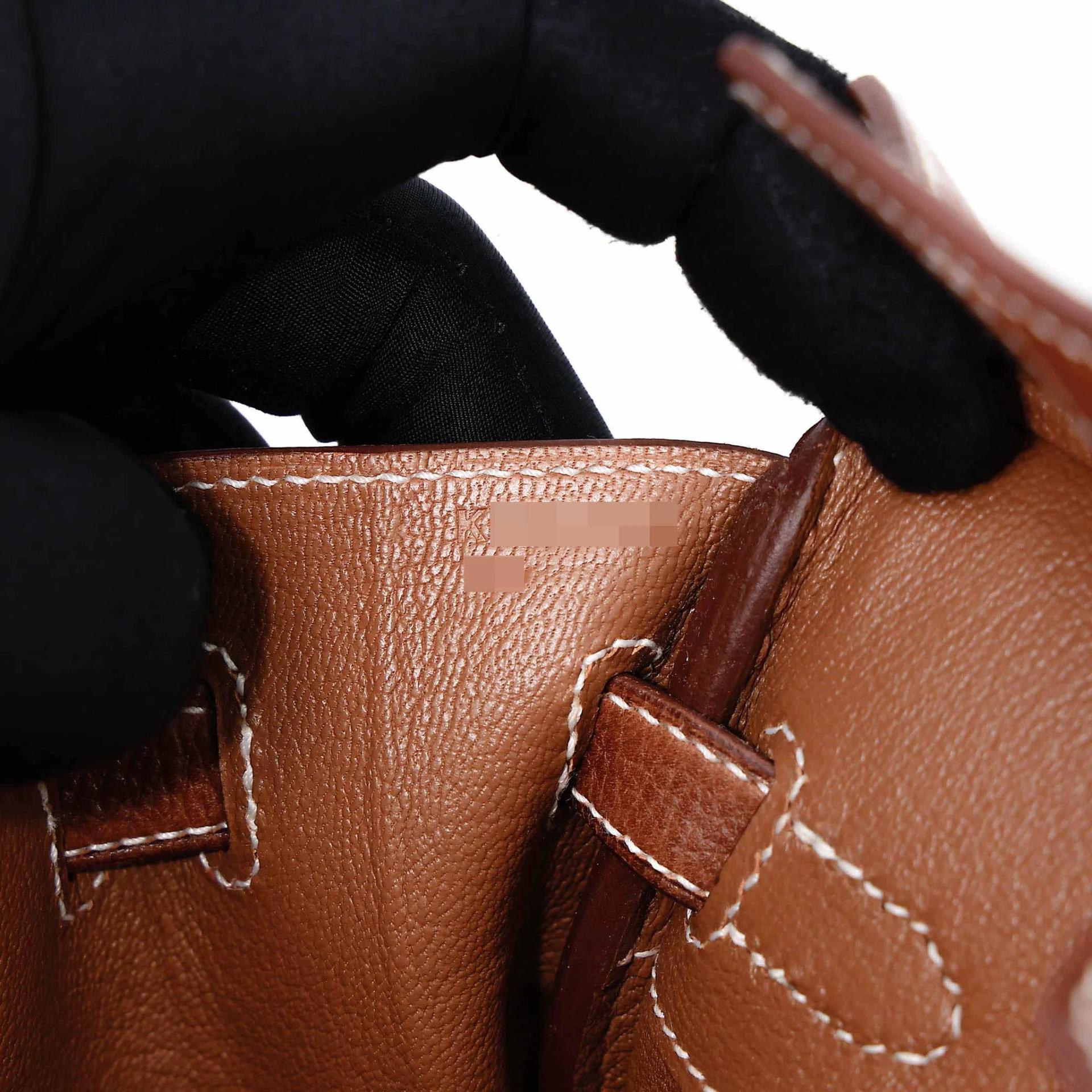 Excellent ( Rank SA ) HERMÈS Birkin 25 Fauve (34) Barenia Faubourg Palladium hardware K (2025) - 17