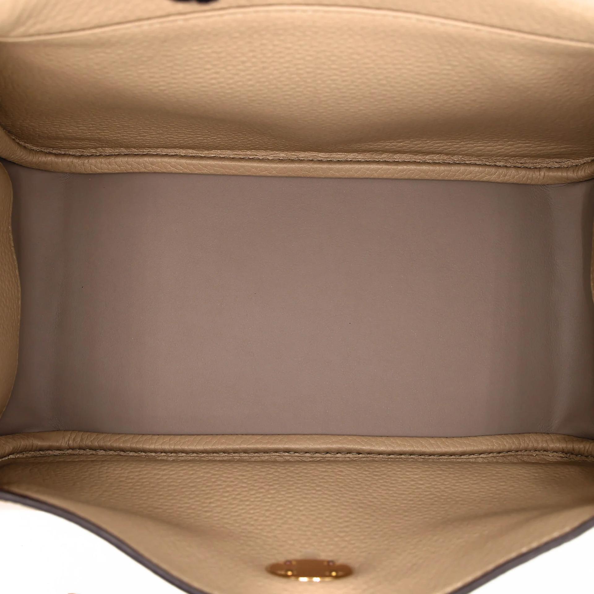 Brand New ( Rank N ) HERMÈS Lindy 26 Trench (S2) Clemence Gold hardware K (2025) - 16