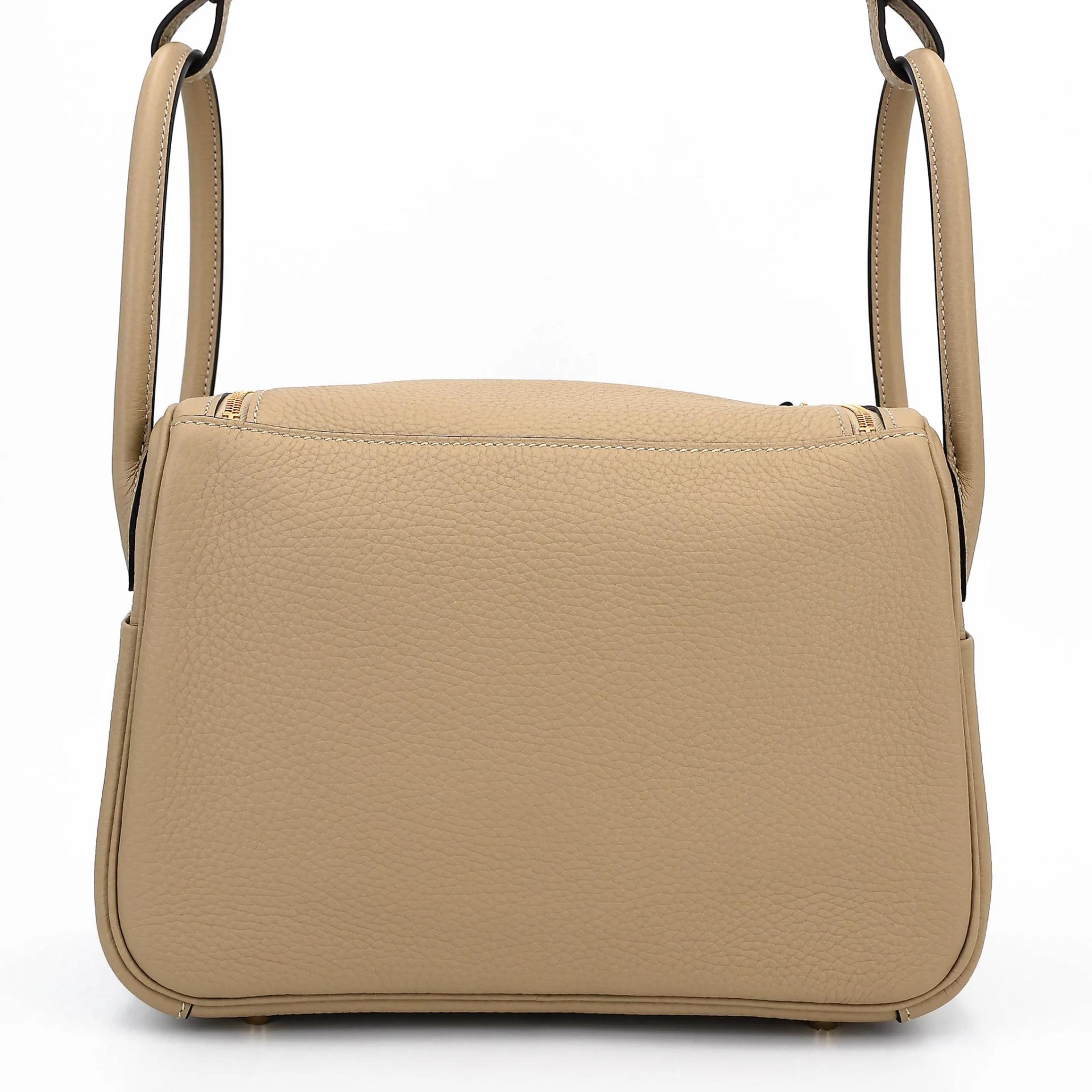 Brand New ( Rank N ) HERMÈS Lindy 26 Trench (S2) Clemence Gold hardware K (2025) - 2