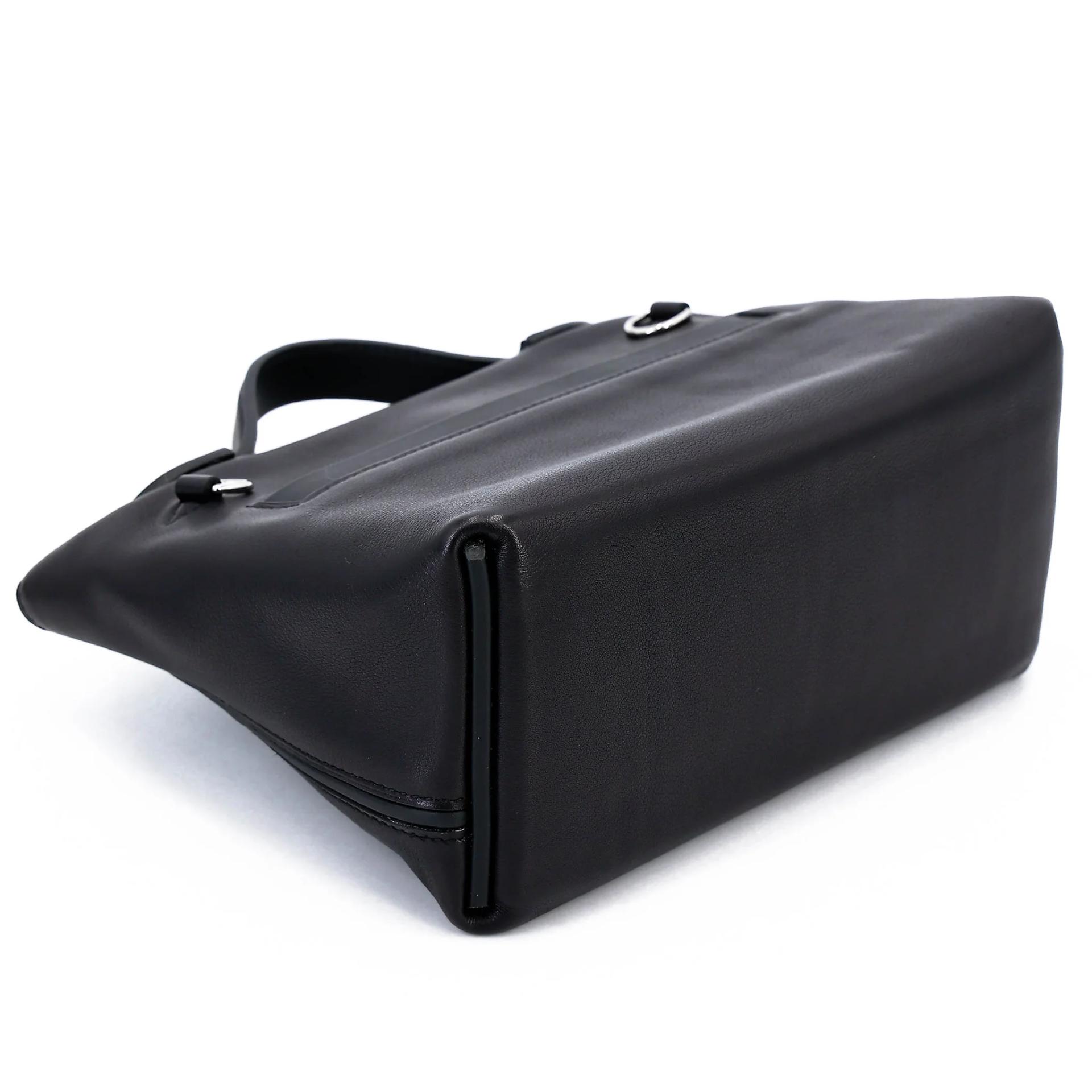 Excellent ( Rank SA ) HERMÈS 24/24 - 21 mini Noir (89) Swift Palladium hardware W (2024) - 7