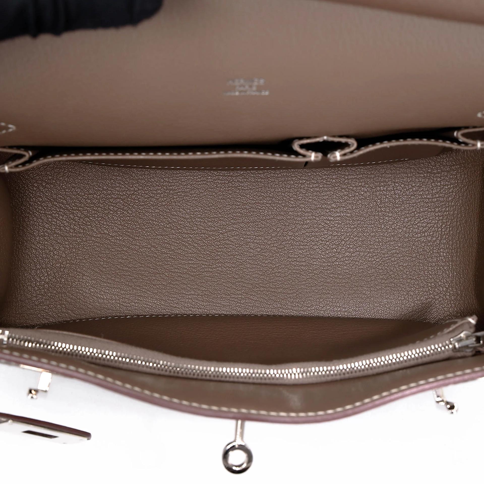 ランク A HERMÈS エルメス ジプシエール 28 エトゥープ (18) エバーカラー シルバー金具 A刻印 (2017) - 29