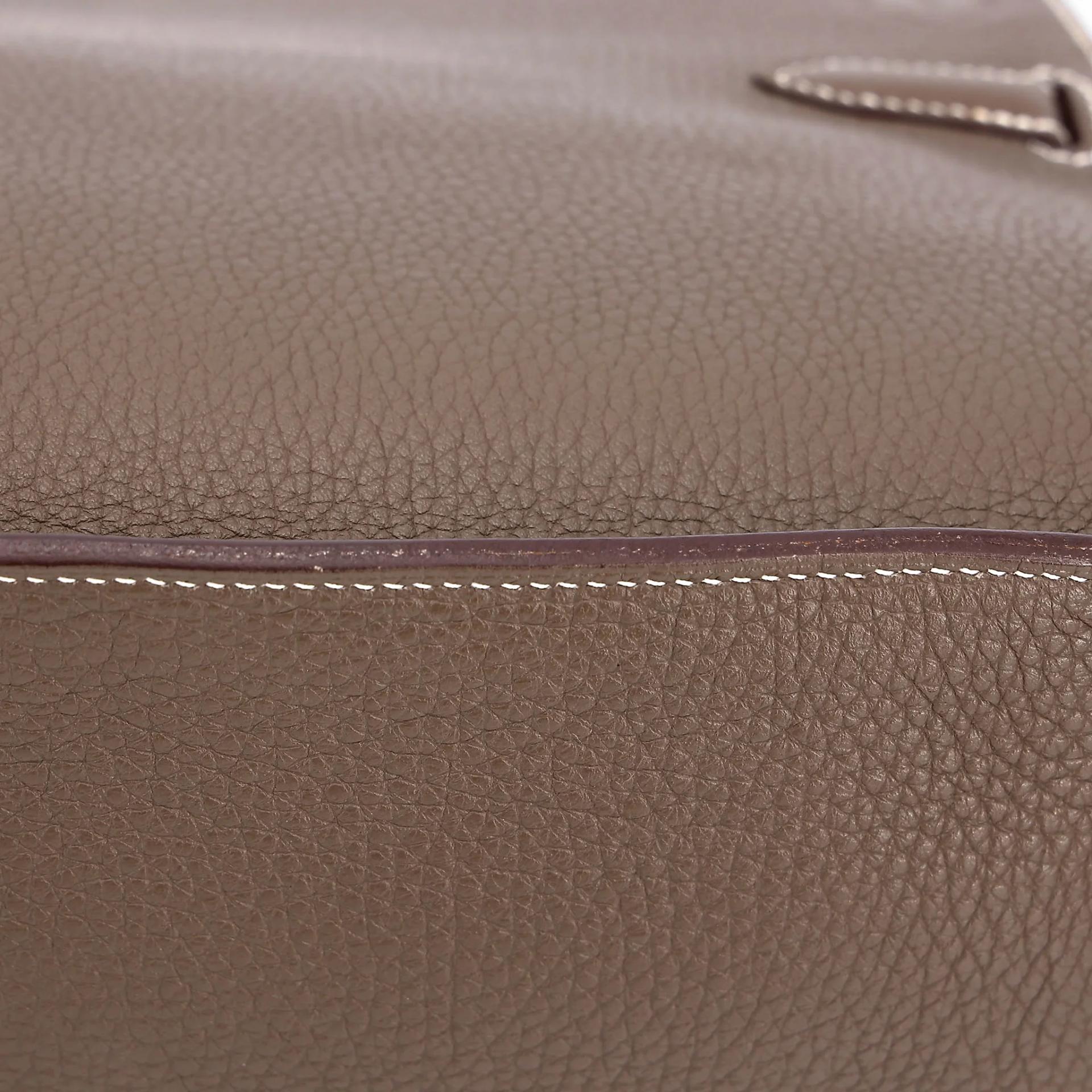 ランク A HERMÈS エルメス ジプシエール 28 エトゥープ (18) エバーカラー シルバー金具 A刻印 (2017) - 12