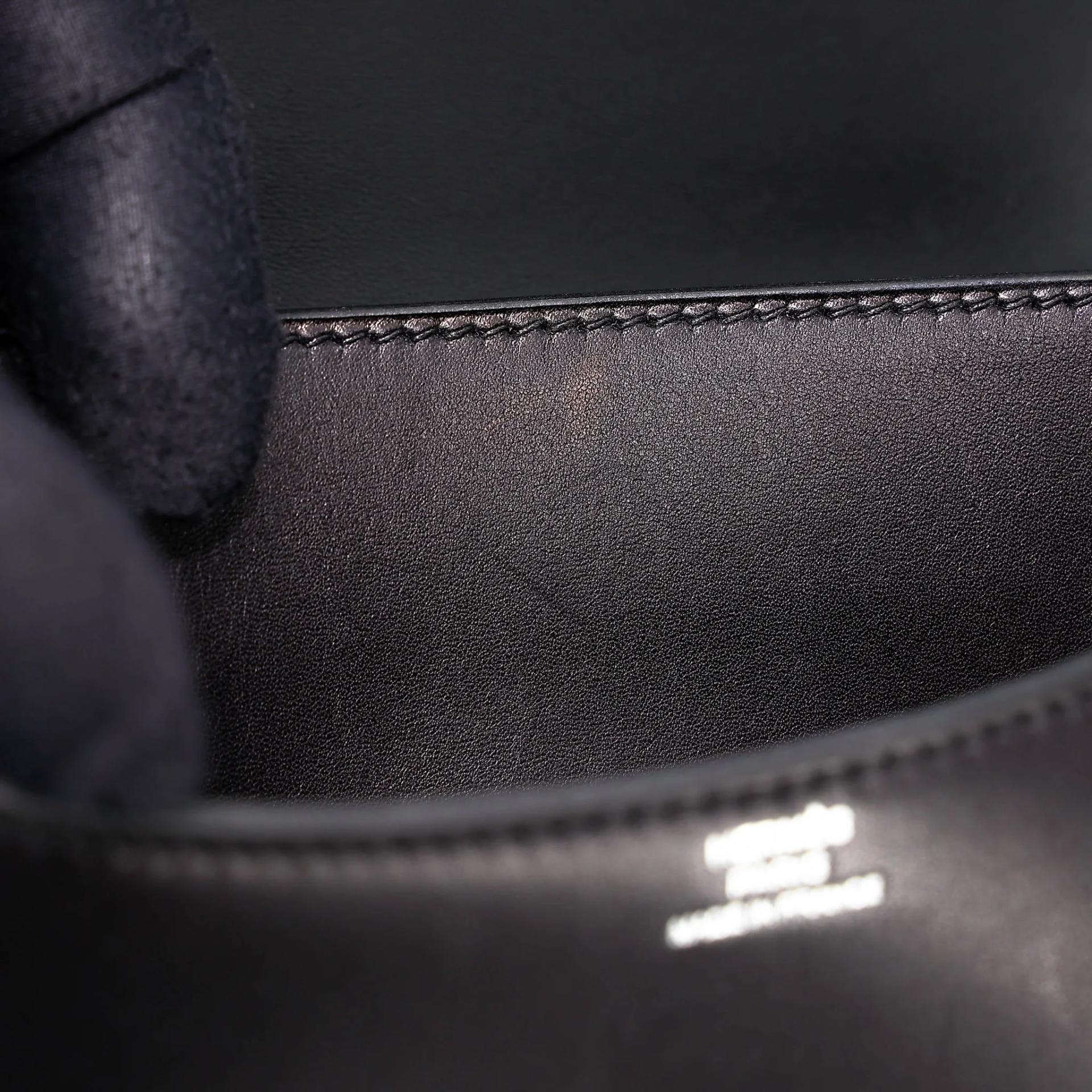 Very Good ( Rank A) HERMÈS Constance Mini Noir (89) Evercolor Palladium hardware A (2017) - 18