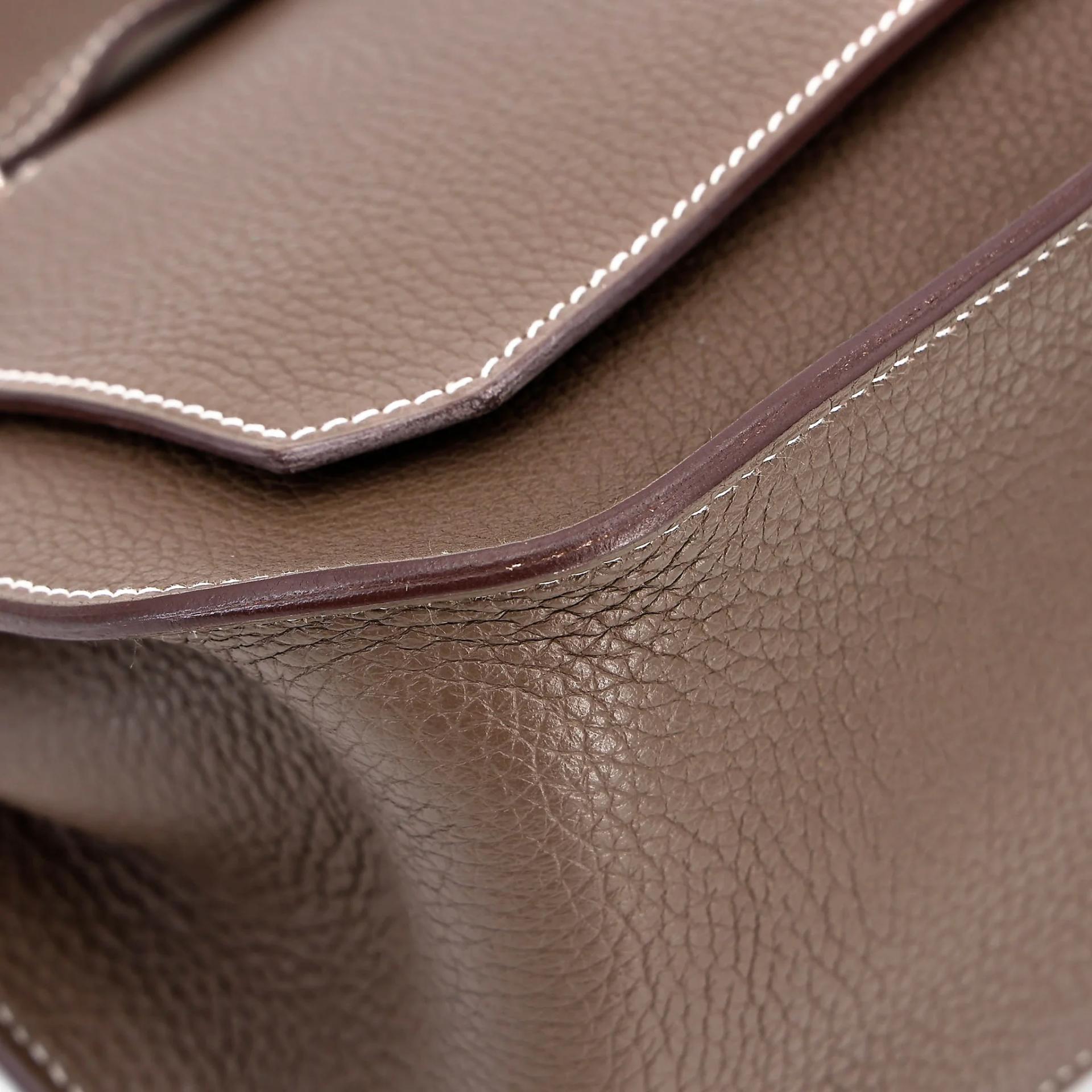 ランク A HERMÈS エルメス ジプシエール 28 エトゥープ (18) エバーカラー シルバー金具 A刻印 (2017) - 8