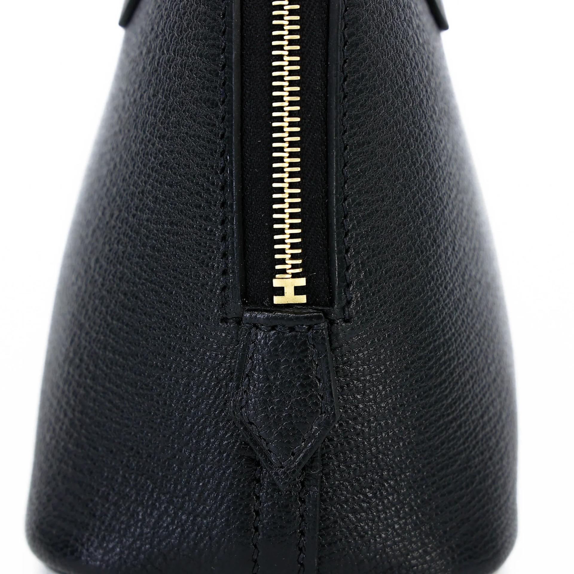 ランク N 新品 HERMÈS エルメス ボリード1923 ミニ ブラック (89) シェーブル・ミゾール ゴールド金具 G刻印 (2026) - 9