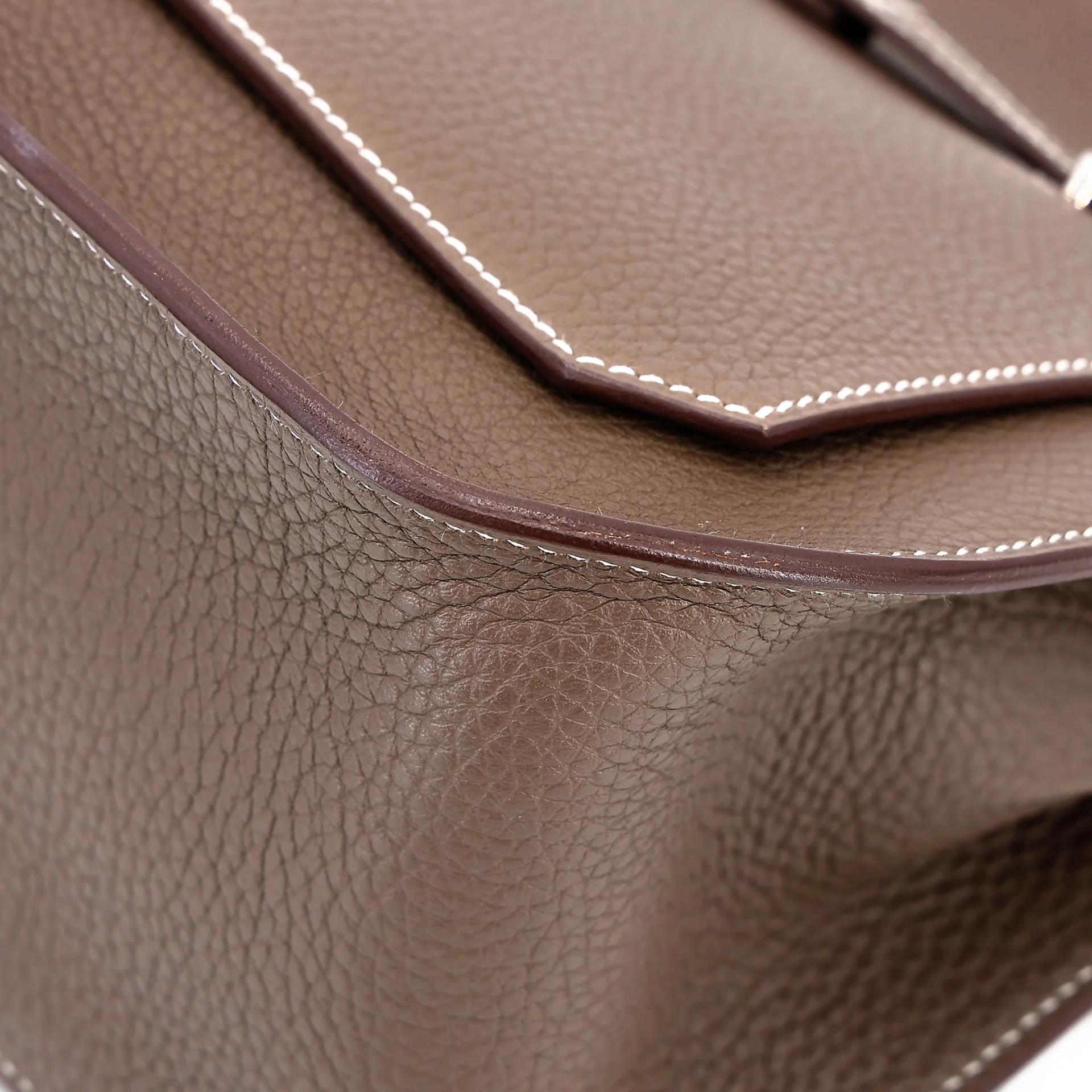 ランク A HERMÈS エルメス ジプシエール 28 エトゥープ (18) エバーカラー シルバー金具 A刻印 (2017) - 7