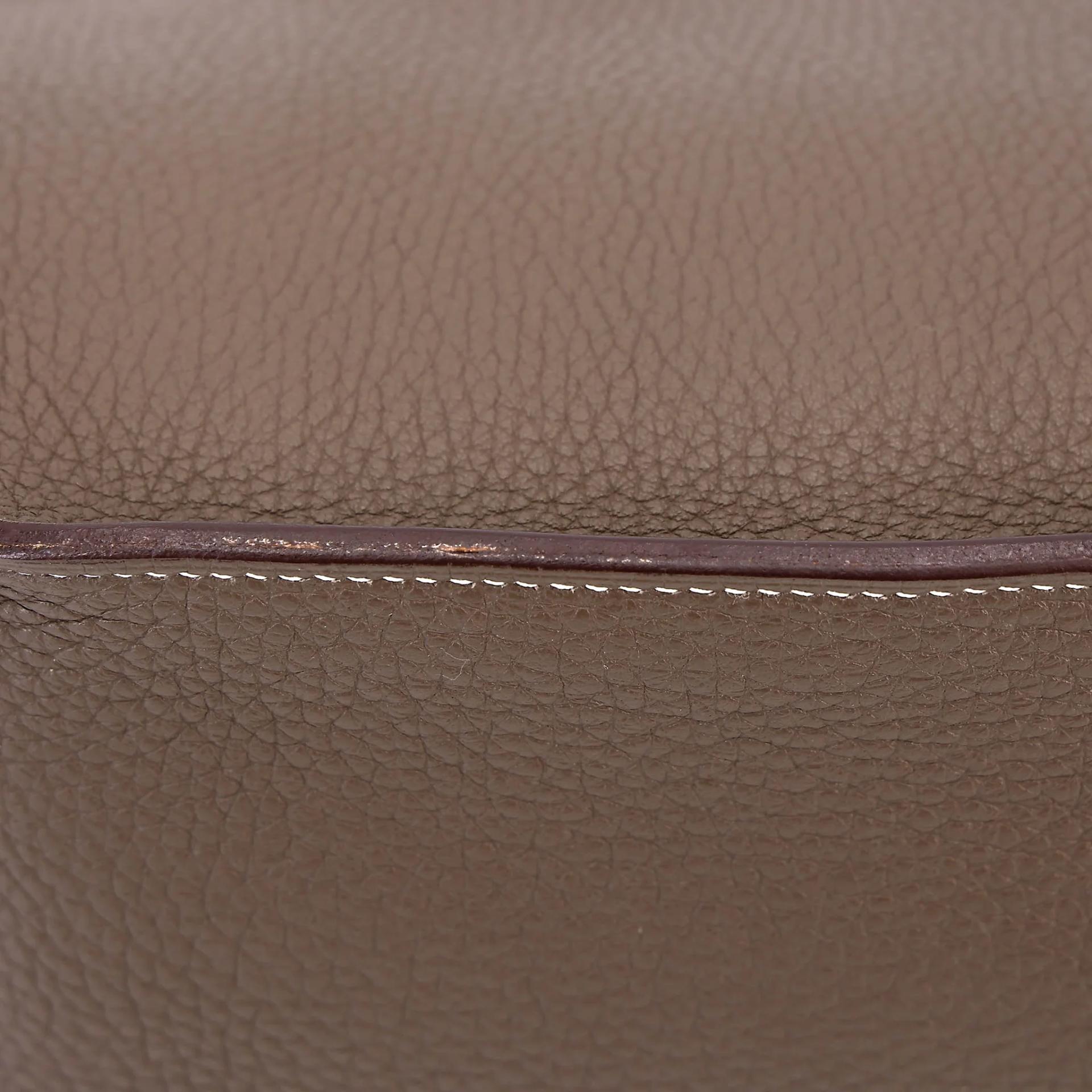 ランク A HERMÈS エルメス ジプシエール 28 エトゥープ (18) エバーカラー シルバー金具 A刻印 (2017) - 11