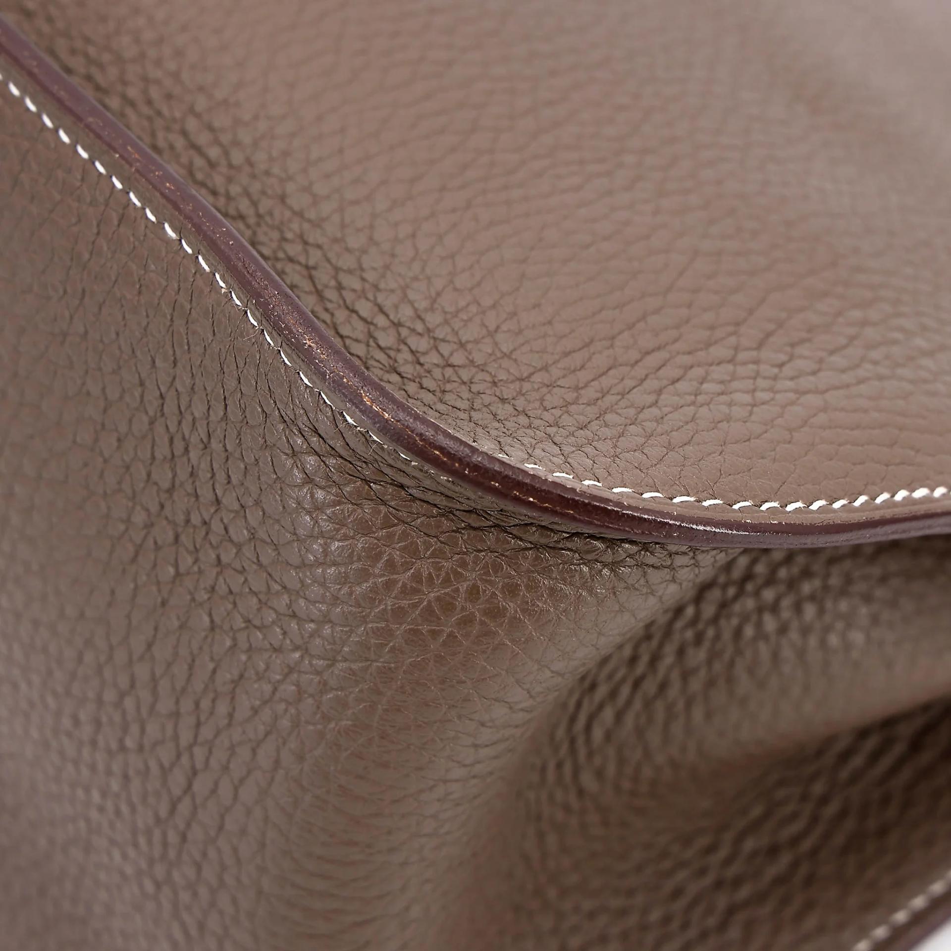 ランク A HERMÈS エルメス ジプシエール 28 エトゥープ (18) エバーカラー シルバー金具 A刻印 (2017) - 9